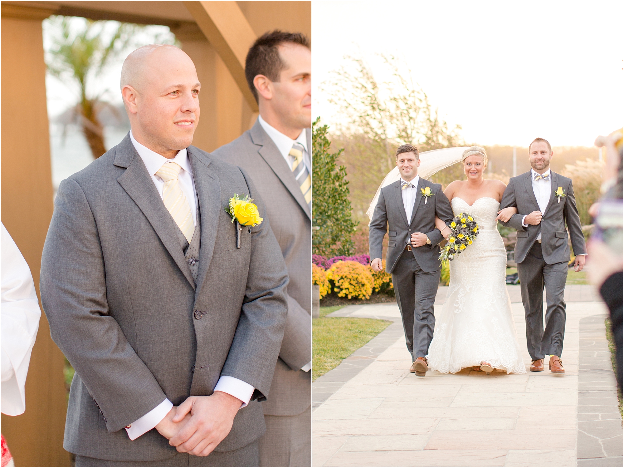  Shauna's brothers walking her down the aisle. So many emotions! 