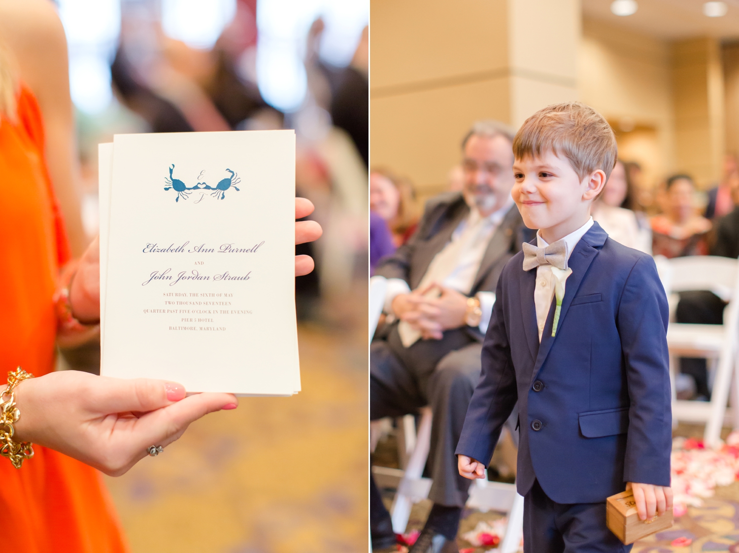  The cutest ring bearer you ever did see! 