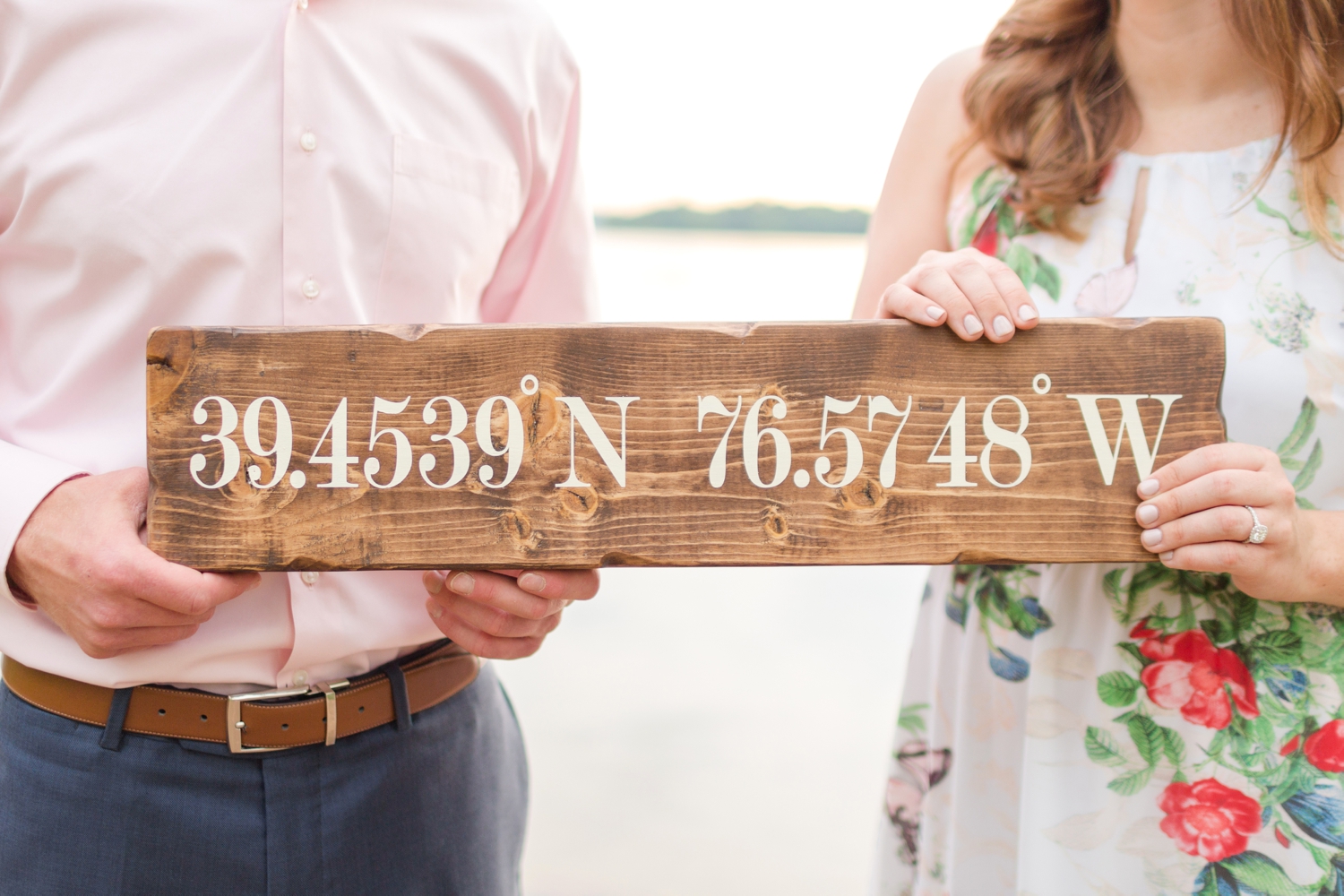  The coordinates to where Tommy proposed at Loch Raven! 