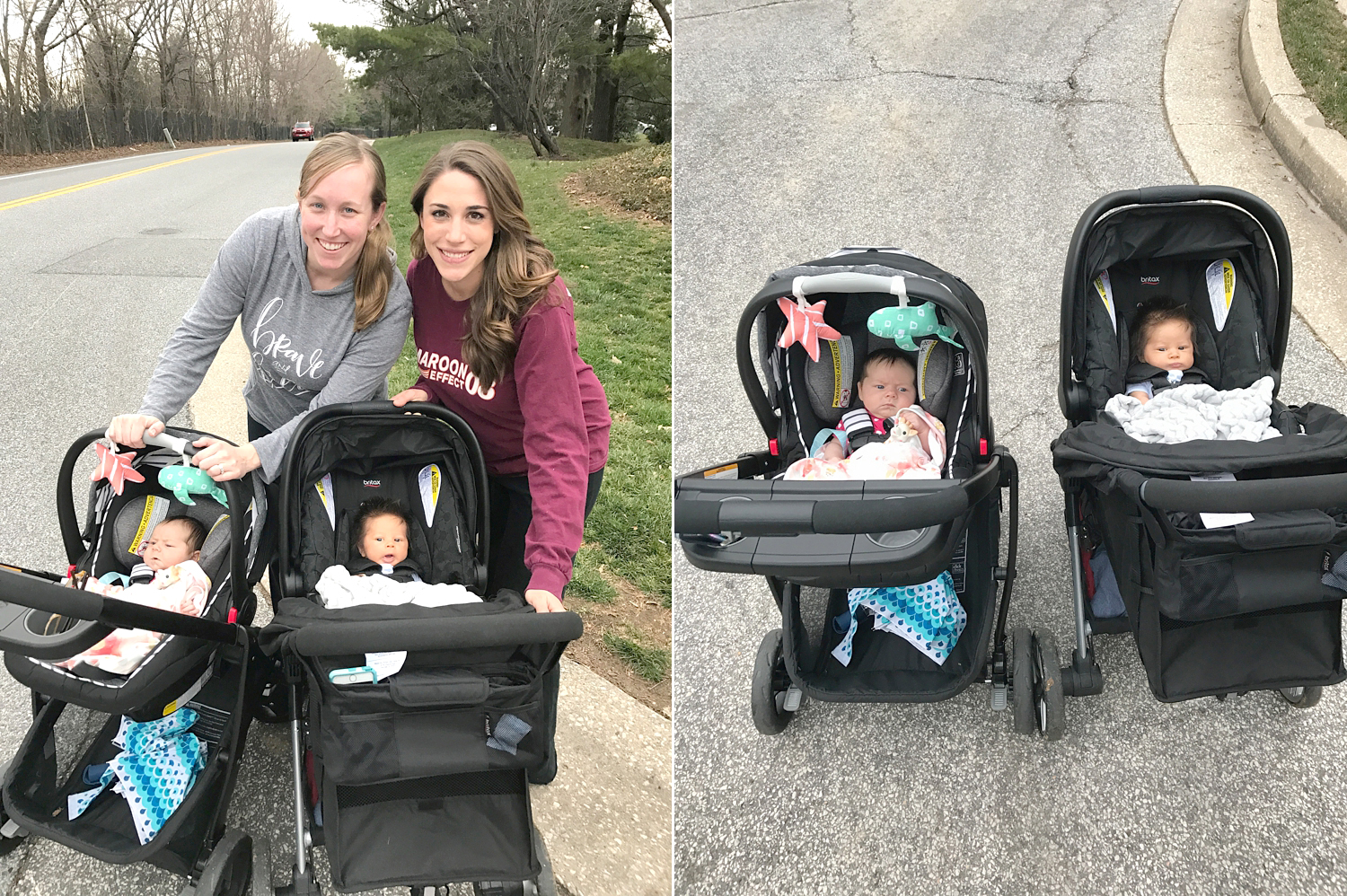 Going for walks was the best. The babies fell asleep every time!&nbsp; 