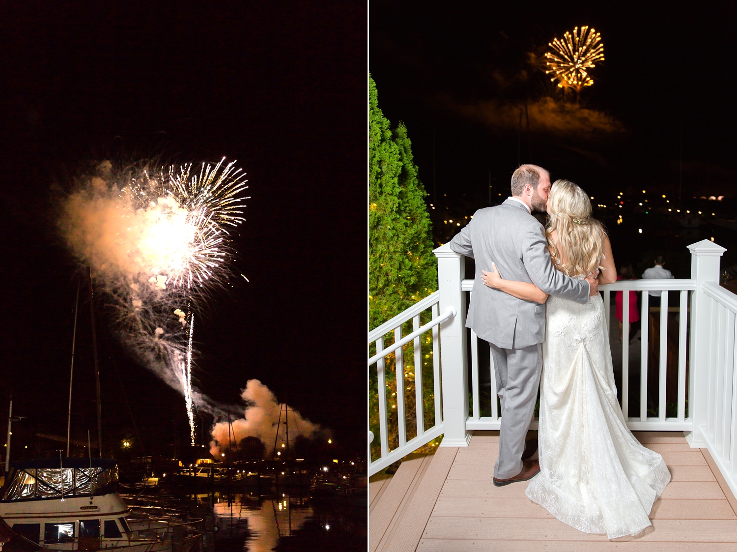  The wedding on the other side of the venue had fireworks so Rob &amp; Alyson got to enjoy them along with all of their guests! 