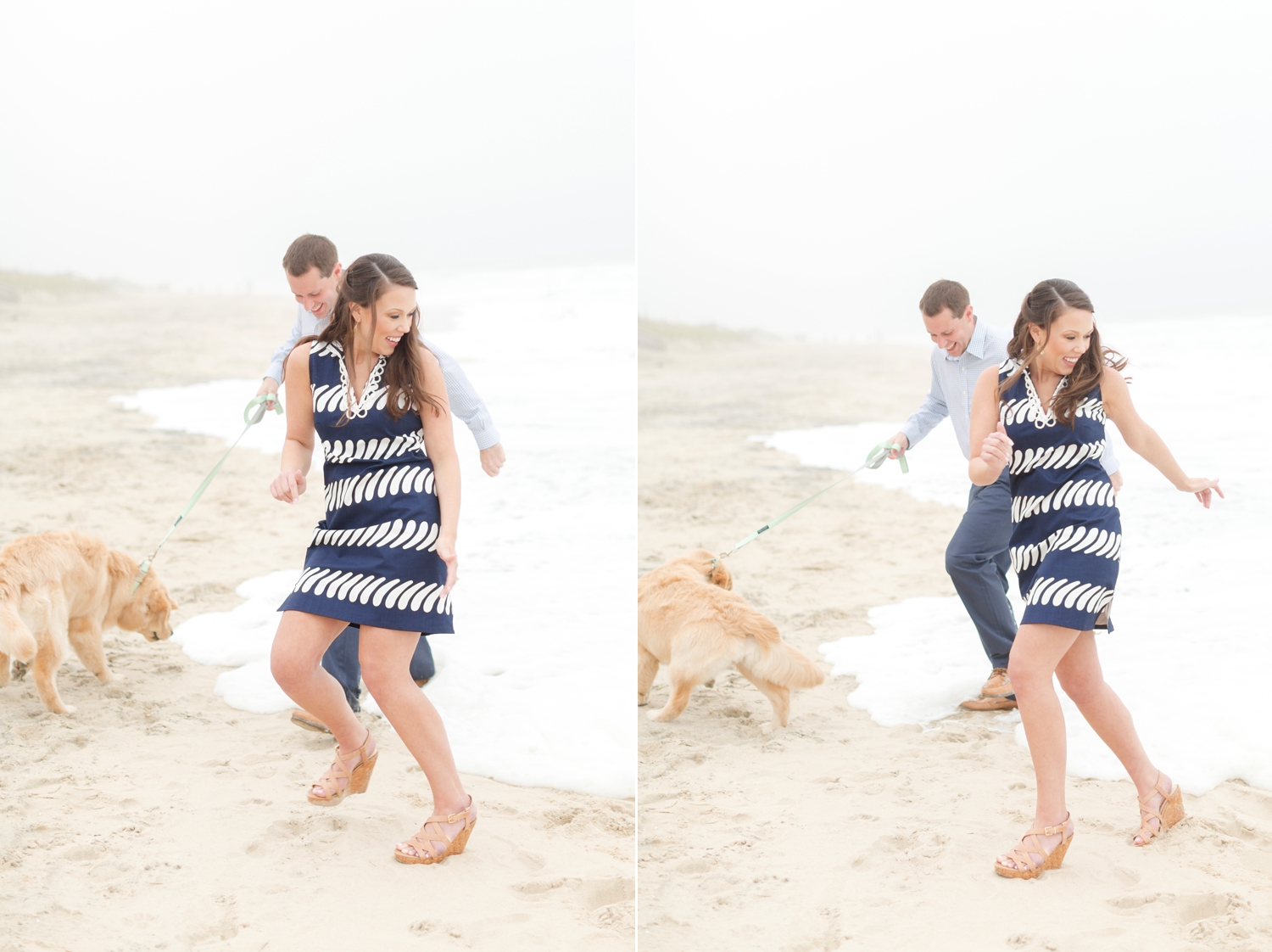  A huge wave came right behind us, thankful we got out of the way before Susan and Stephen's shoes got wet! 