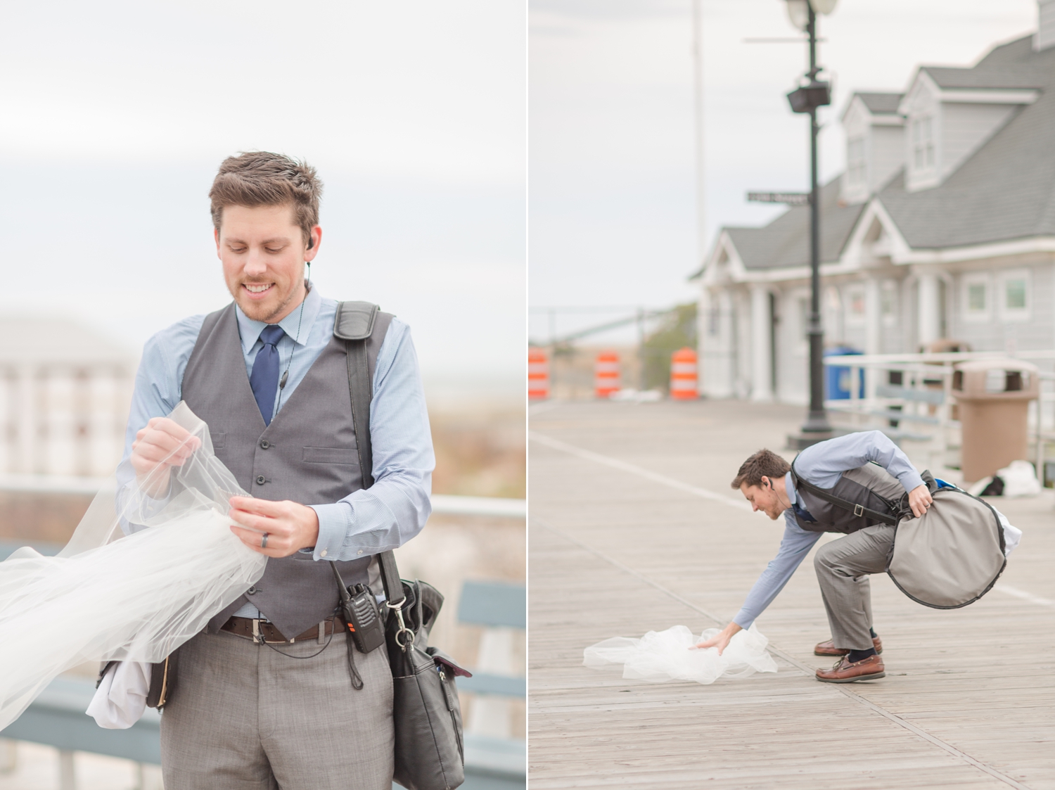  Kevin definitely has a love/hate relationship with the veil + the wind. Haha!! 