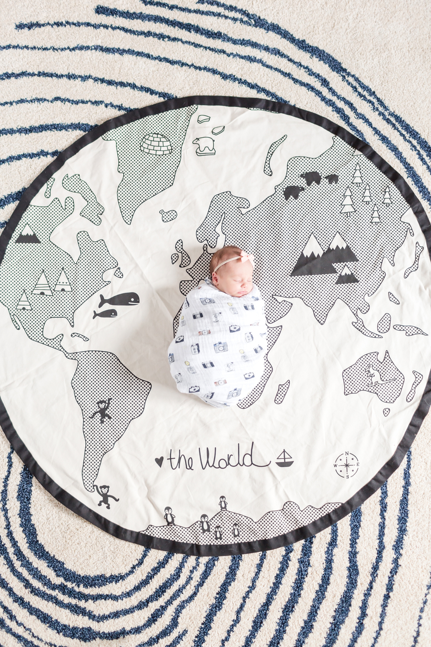  Love this playmat!! Fits perfectly with the travel nursery theme. 