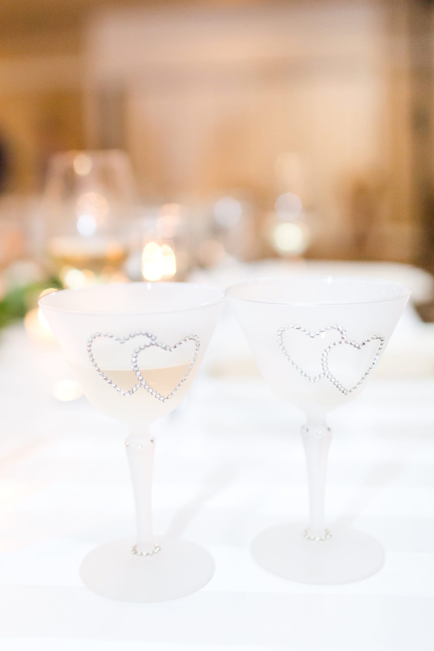  Special champagne glasses that have been at other family members weddings. So sweet! 