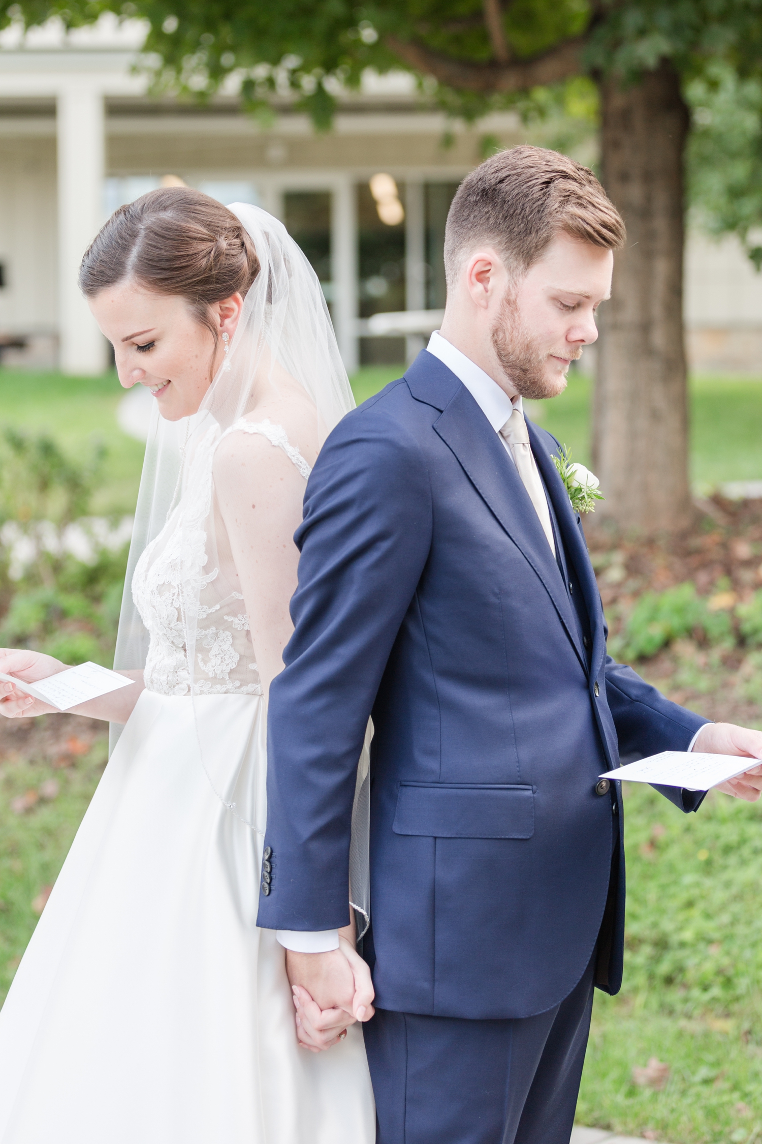They read letters from each other back to back before the Ceremony. So sweet!