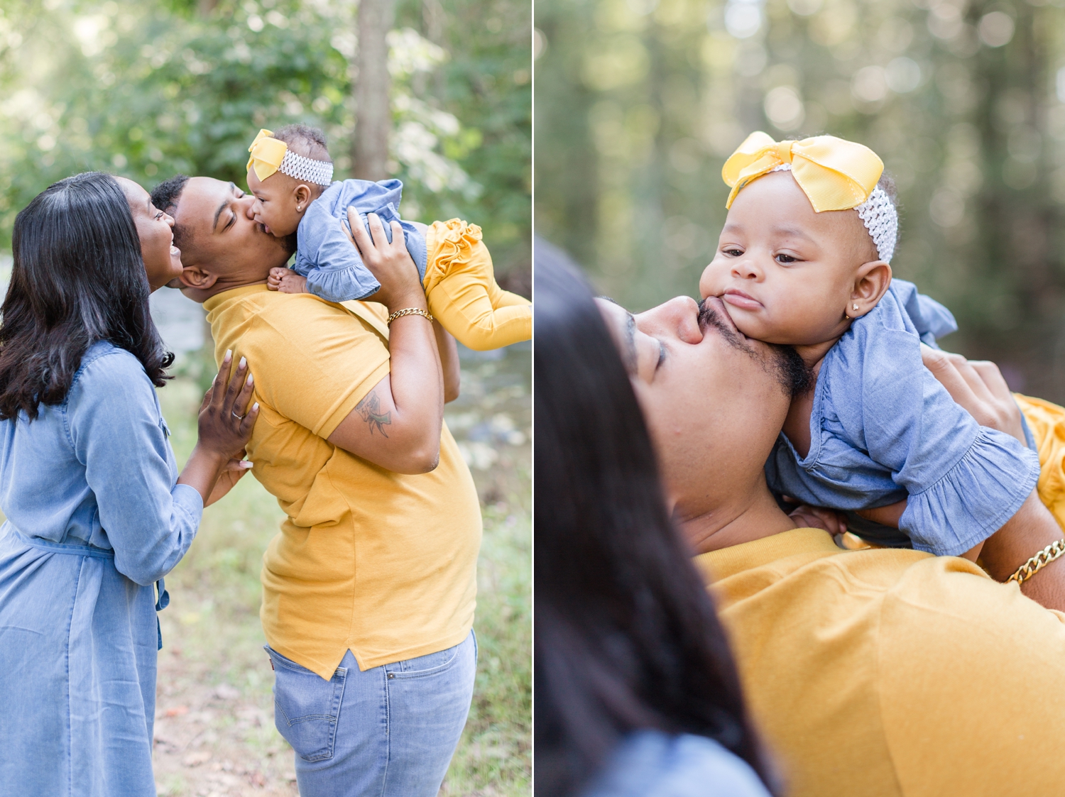  Sweet kisses from Dad! 