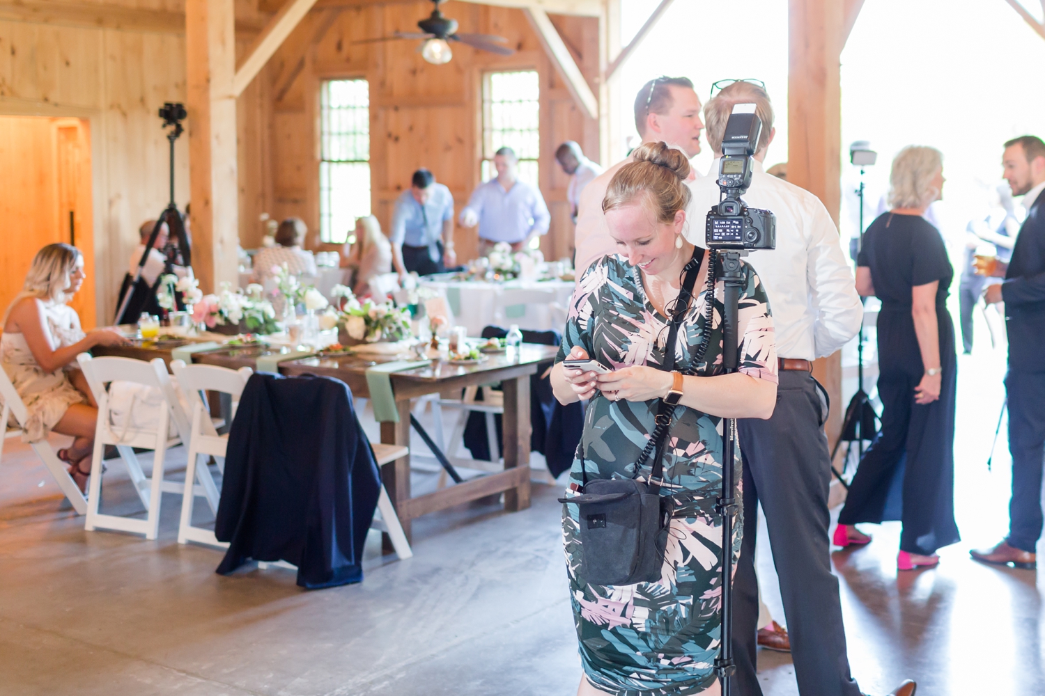  Kevin always catches me checking on Payton in-between the ceremony and reception!  