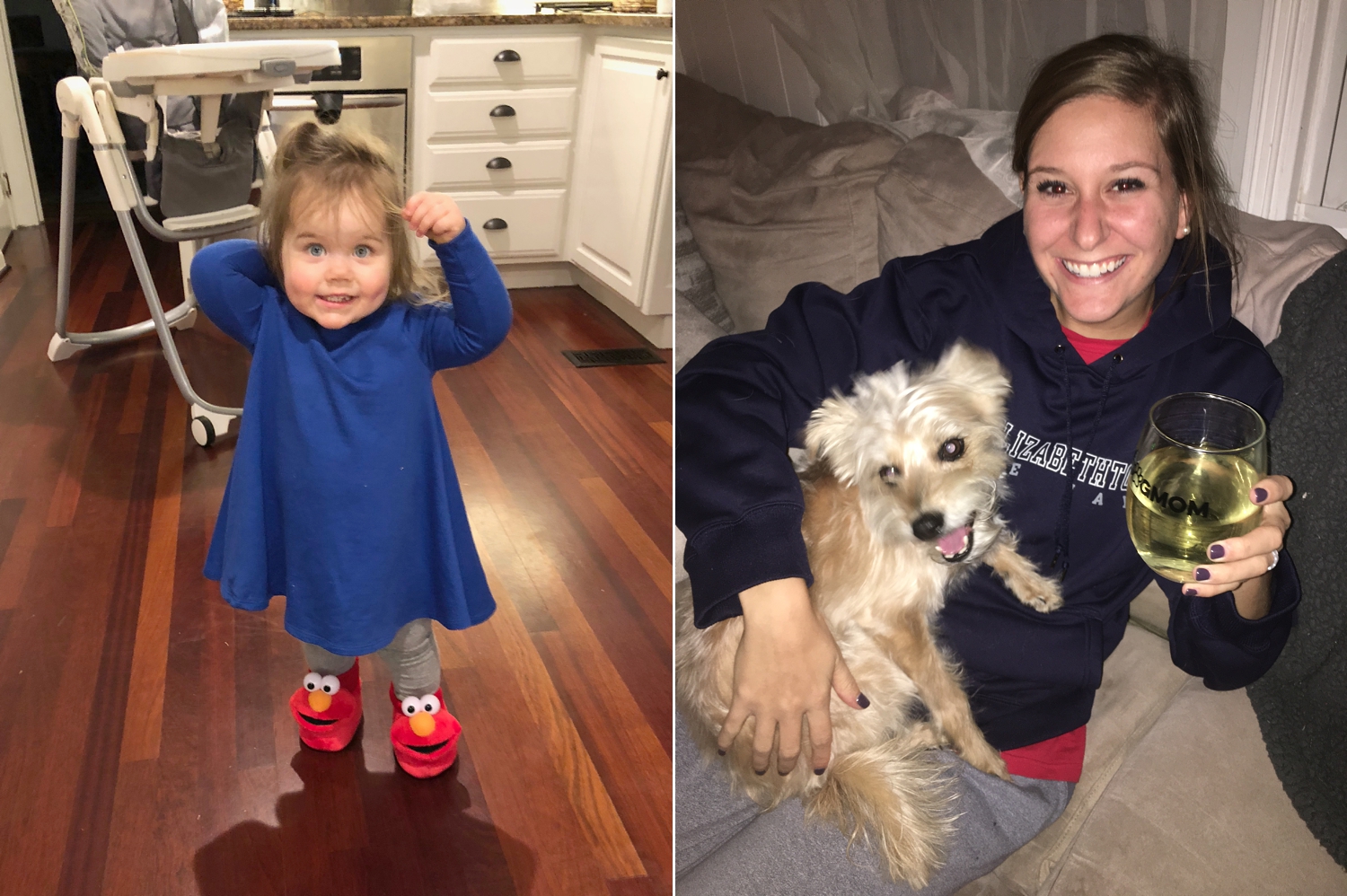 Payton got new Elmo slippers at Kay Kay’s! And our sweet neighbor’s Maddy and Adam watched Sadie while we were in the hospital. She clearly had an amazing time with them! 