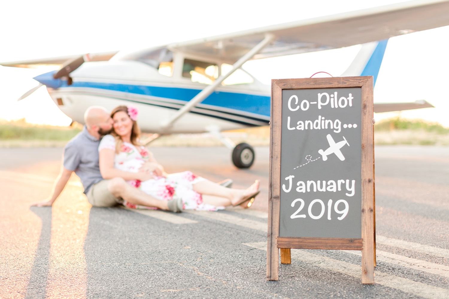  See more from the   Calvert’s pregnancy reveal at the Bay Bridge airport here  ! 