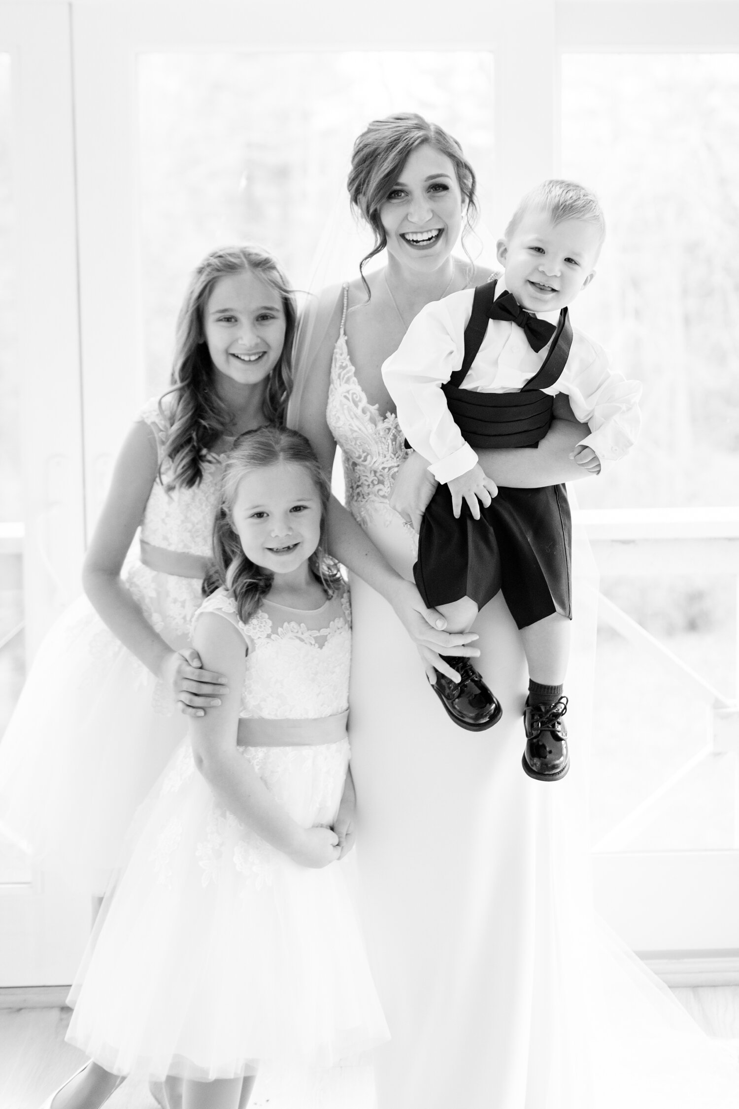  The cutest little flower girls and ring bearer. I loved this getting ready room! 