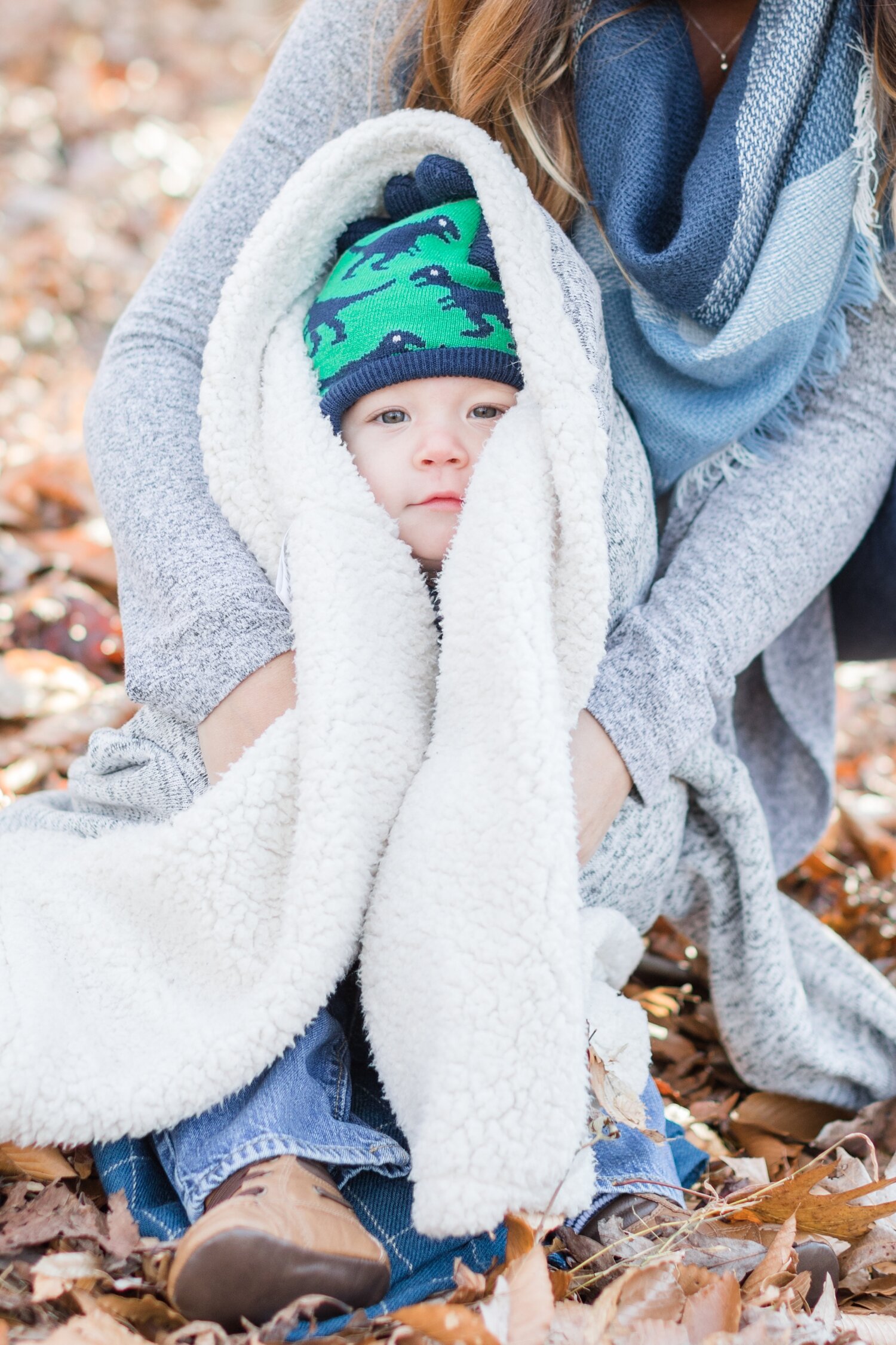  Cozy babe, it was a little chilly during the shoot! 
