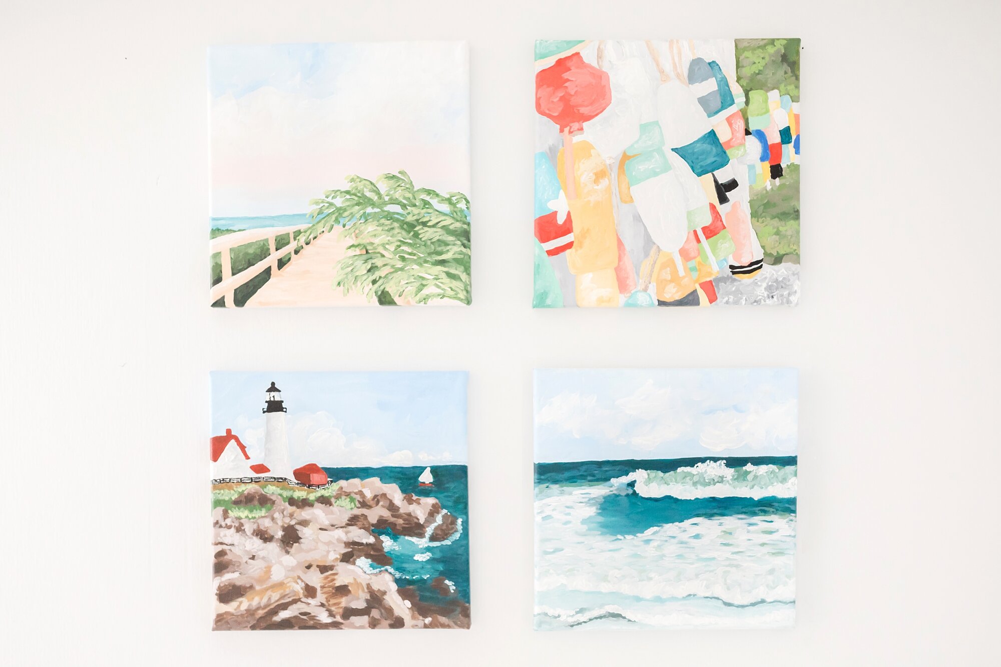 In love with these paintings by   Emily Russel Creative  ! 