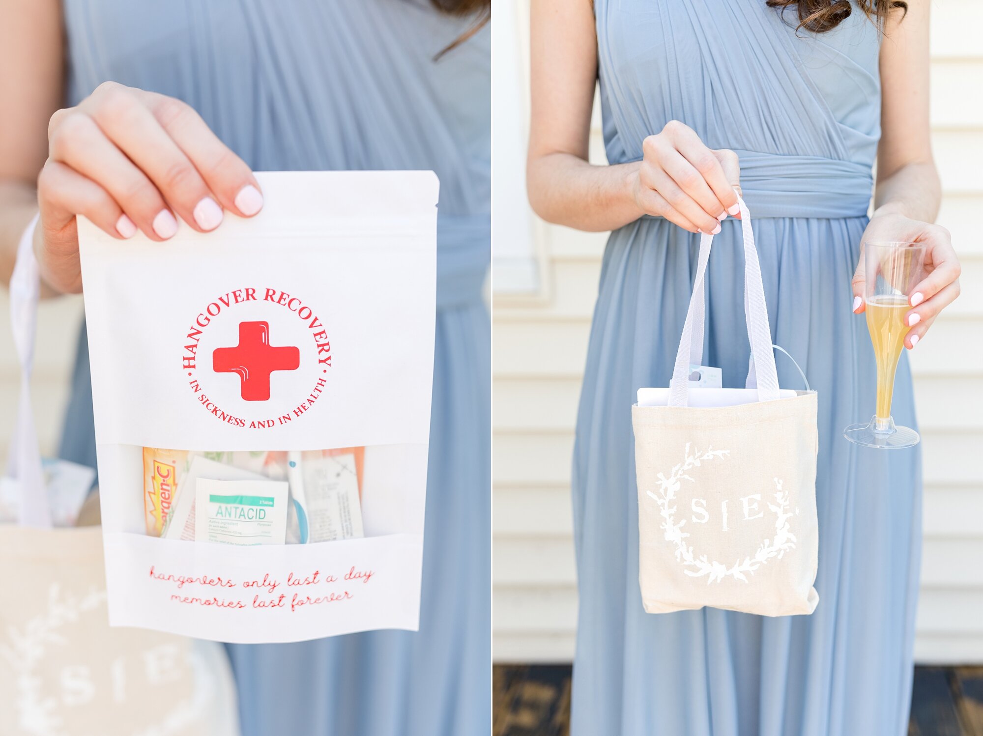  How cute are these bridesmaid bags?! 