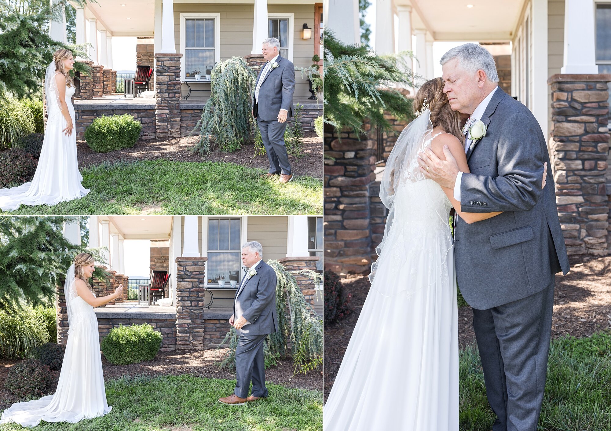  This first look was so sweet between Sara and her dad! 