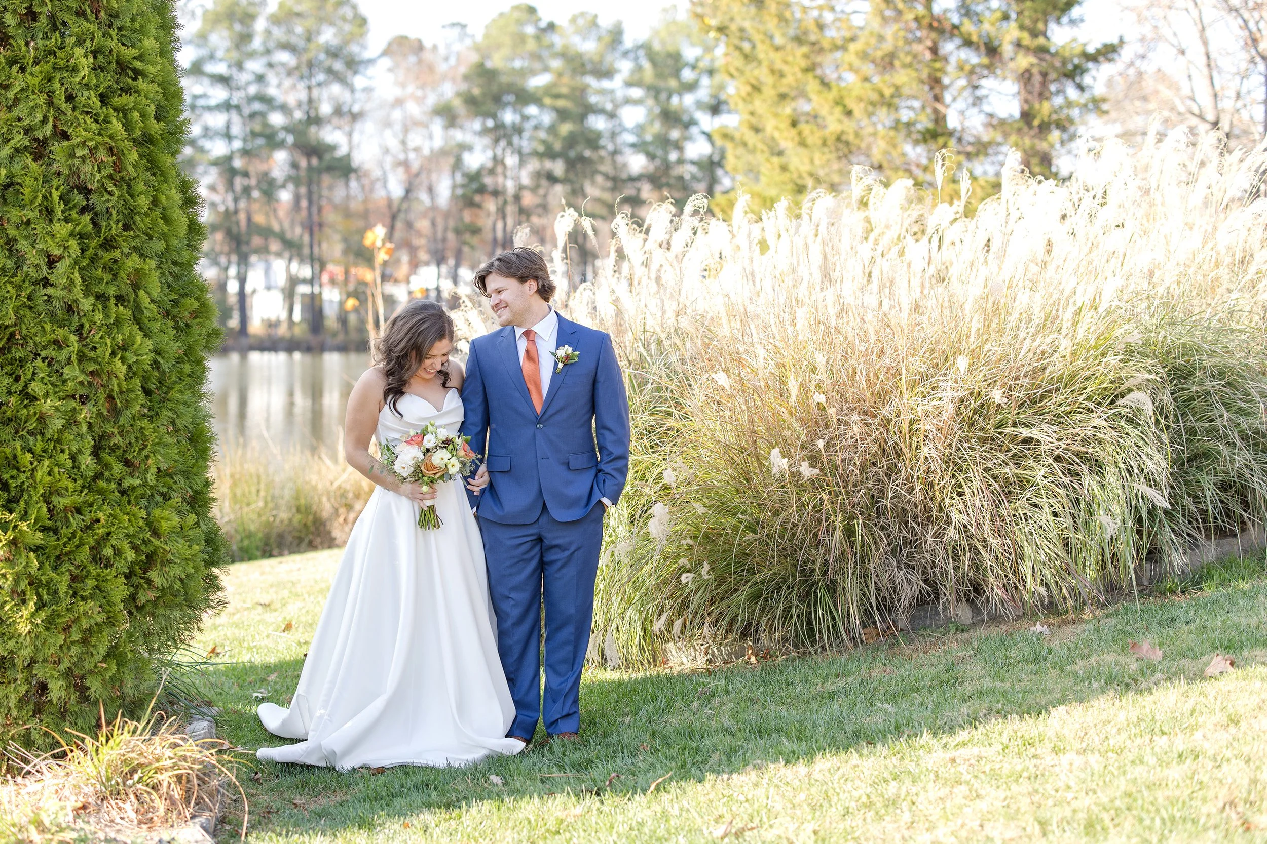 Raleigh Wedding Photographer Angust Barn laugh.jpg