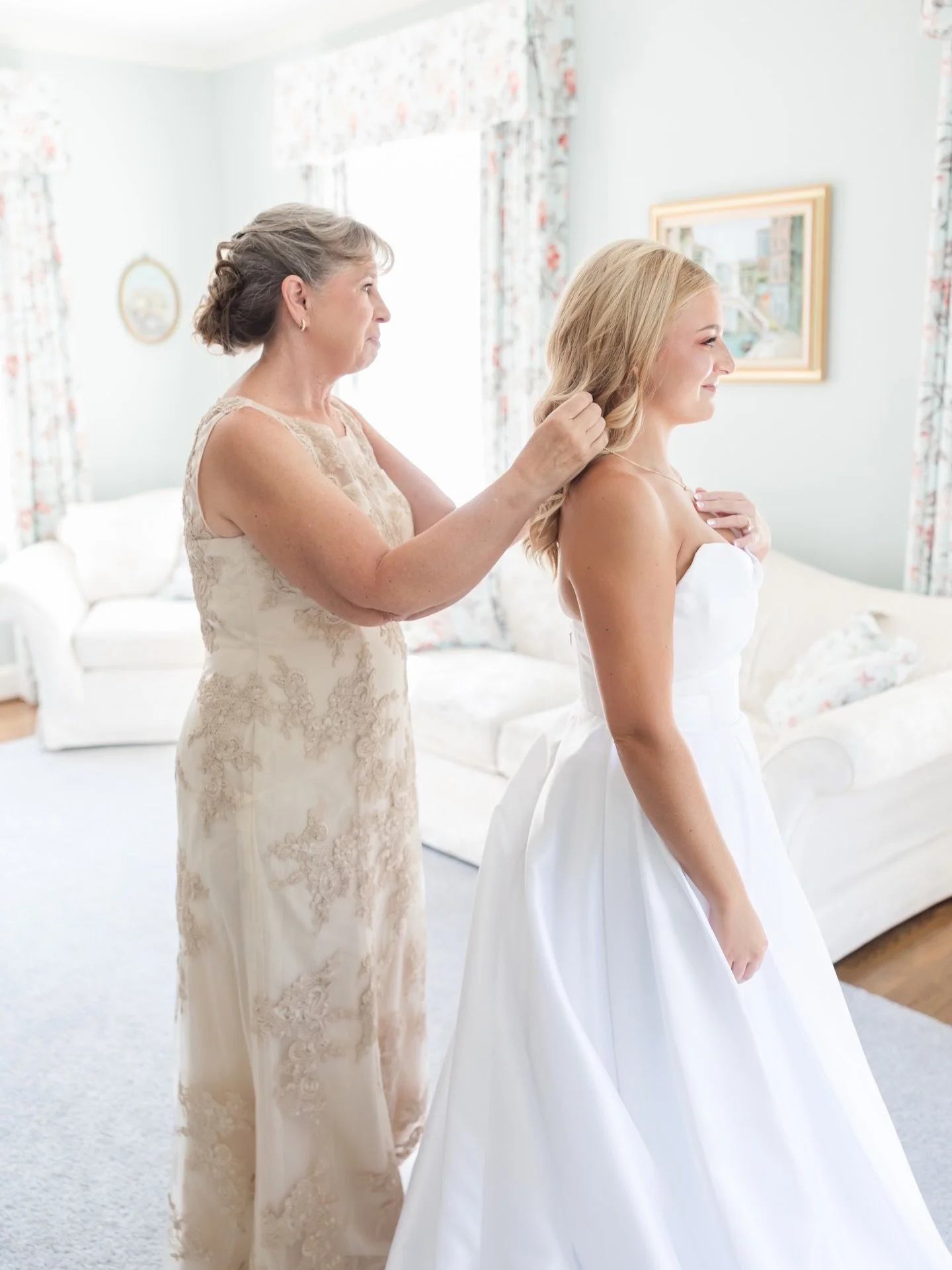 Remember the getting ready moments with Mom 💗

Creative Team:
Venue: @brittlandestates
Hair: @sarahthirtyhair
Makeup: @kristina.em
Dress: @betsyrobinsonsbridal
Caterer: @broadneckgrillcape
DJ: @averagejoedj 
Suit: @josabank
Cake Pops: @sweetedenbake