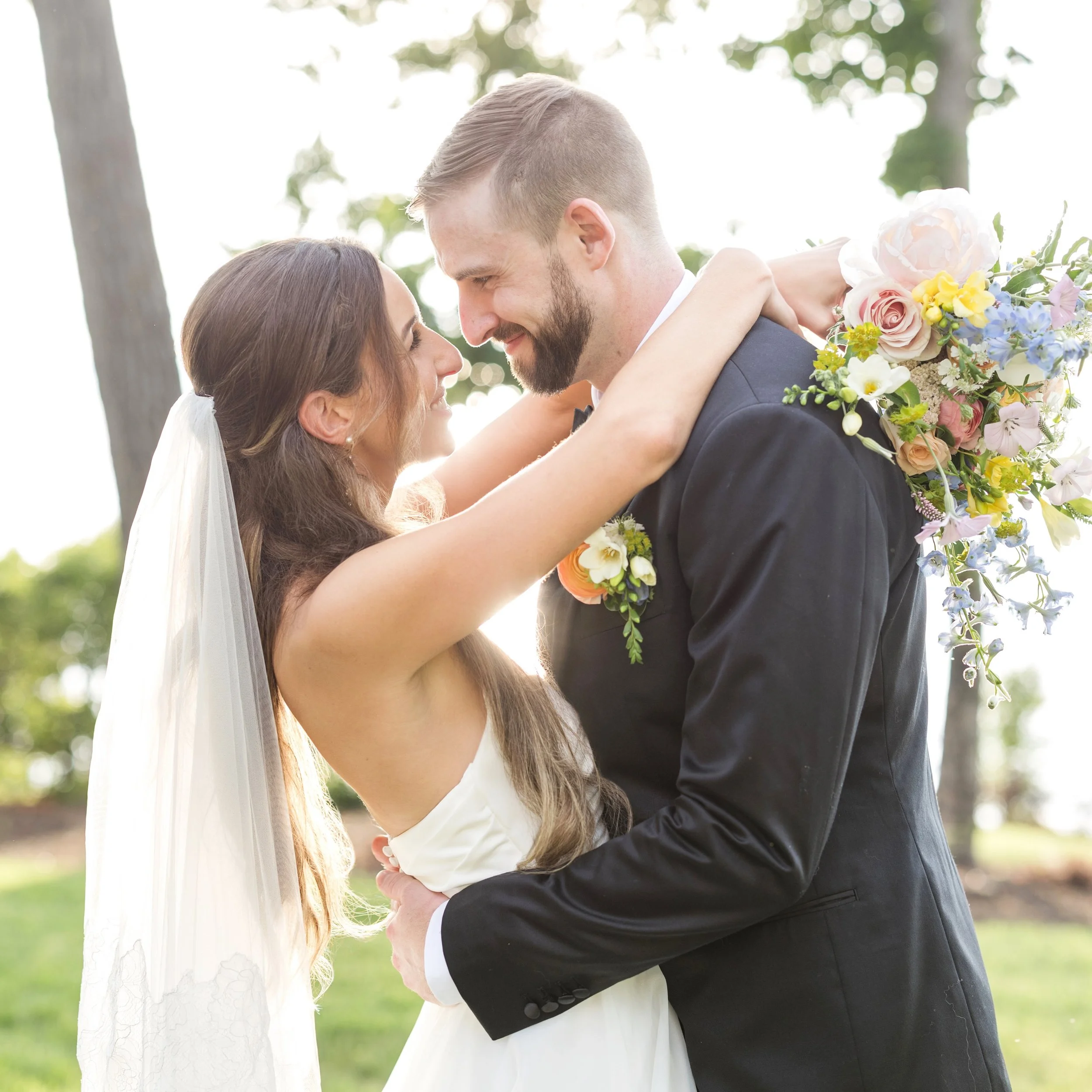 Freshly married and glowing! These post-ceremony portraits, taken moments after the vows, are always some of my favorites &hearts;️

Creative Partners: 
Ceremony Venue: The Lucky Duck
Hair: @carolinecartierhair
Makeup: @xtinembeauty
Florals: @onefung