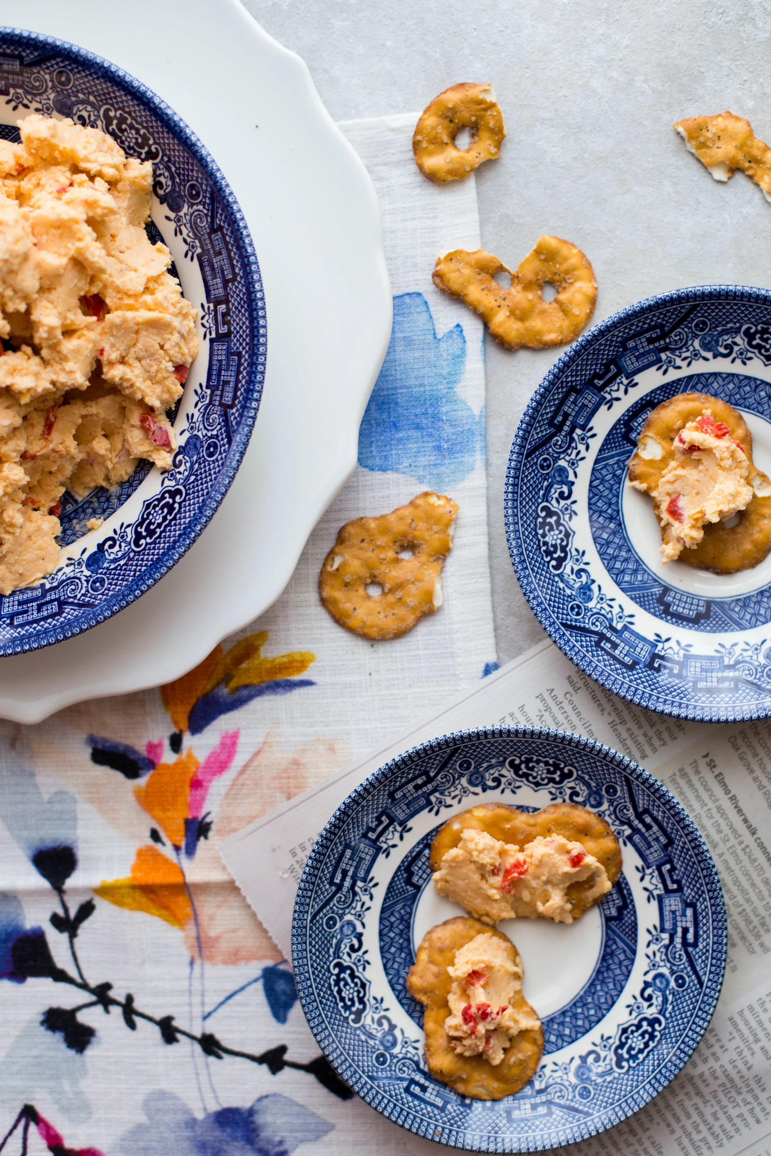This spicy whipped pimento cheese is the perfect simple appetizer or snack for any occasion. 