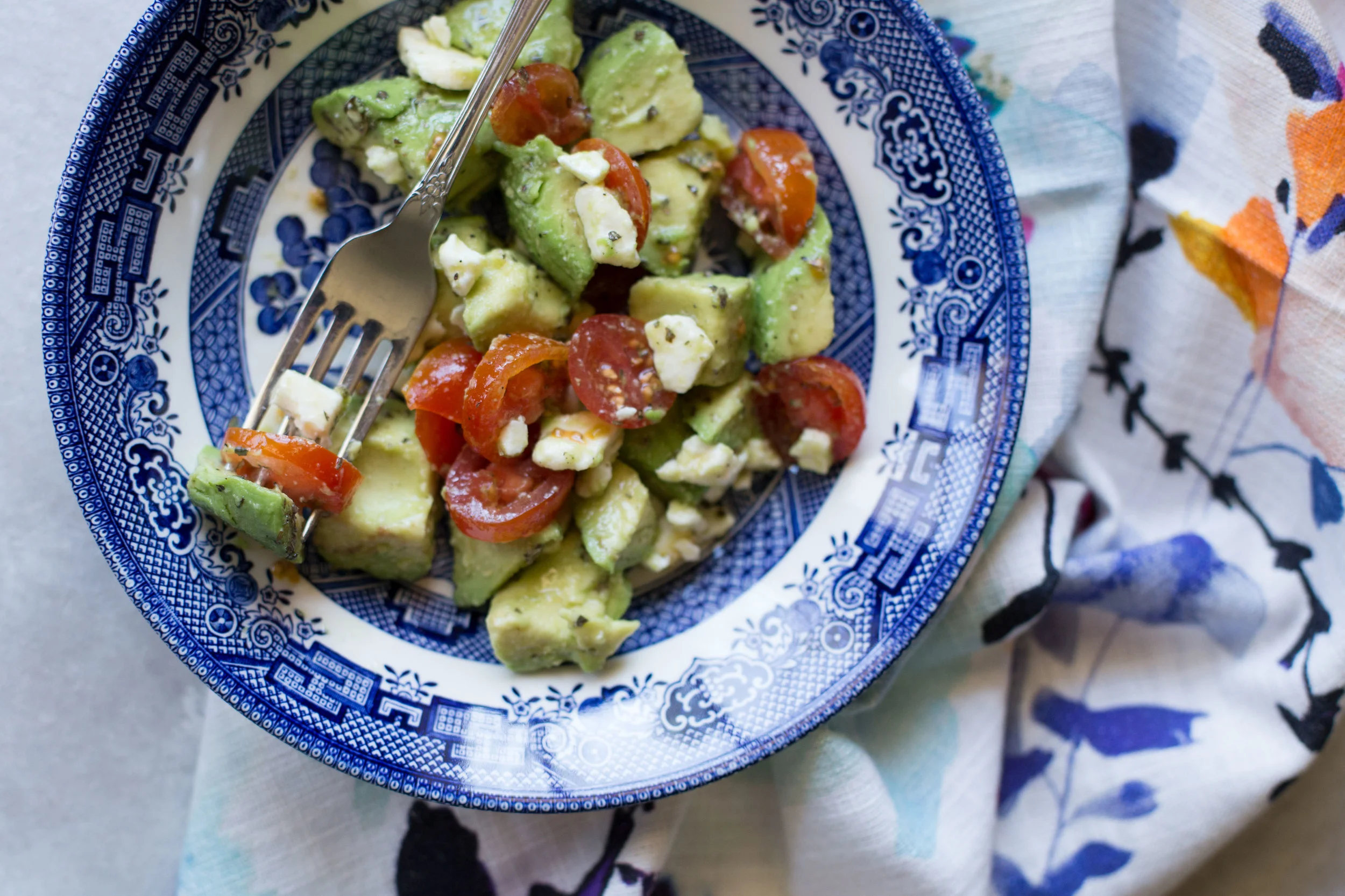 This quick and simple recipe for avocado and feta salad makes a perfect fresh summer side dish or refreshing snack. 
