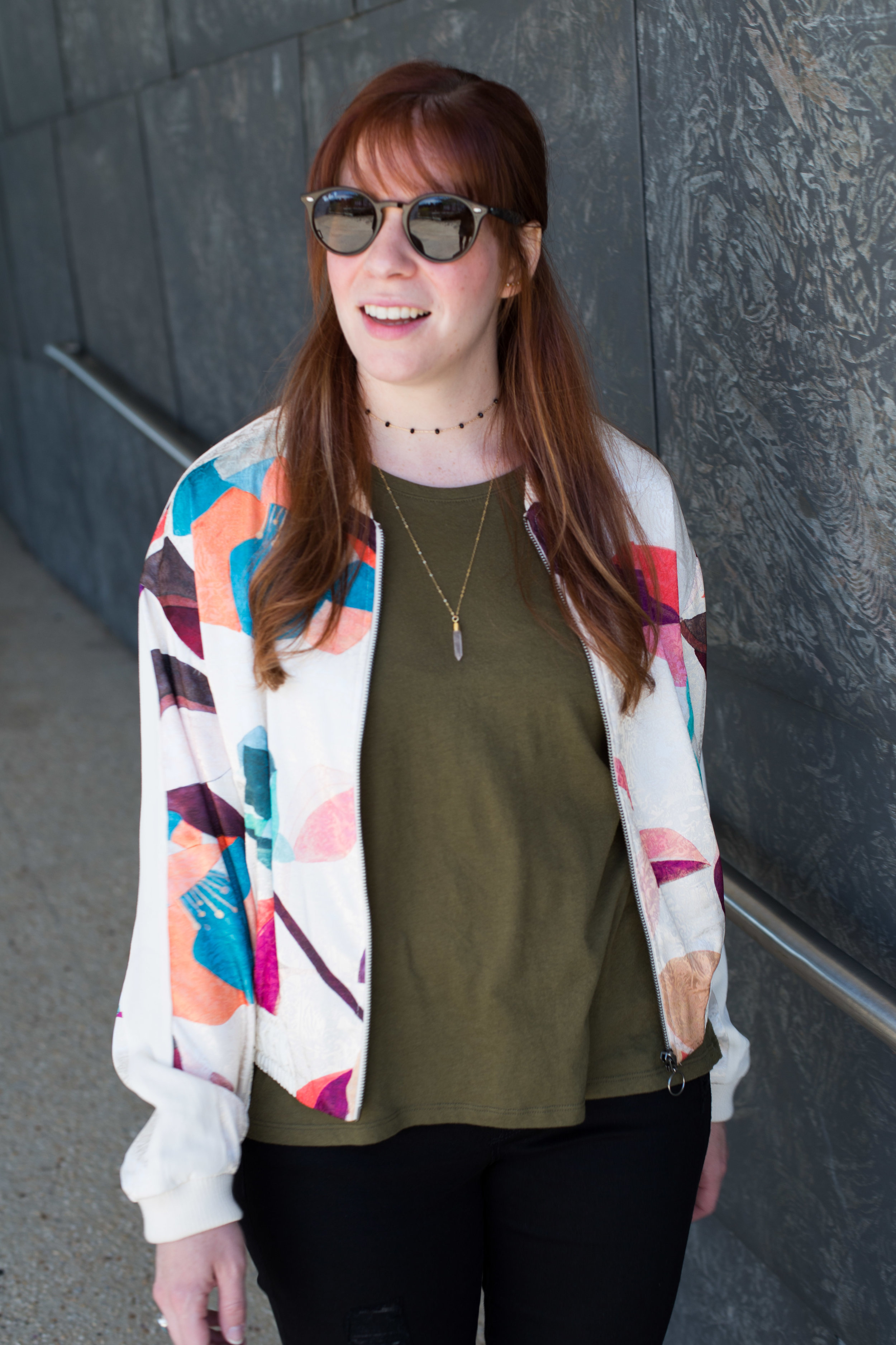 This silk bomber jacket from Anthropologie is one of my all time favorites. 