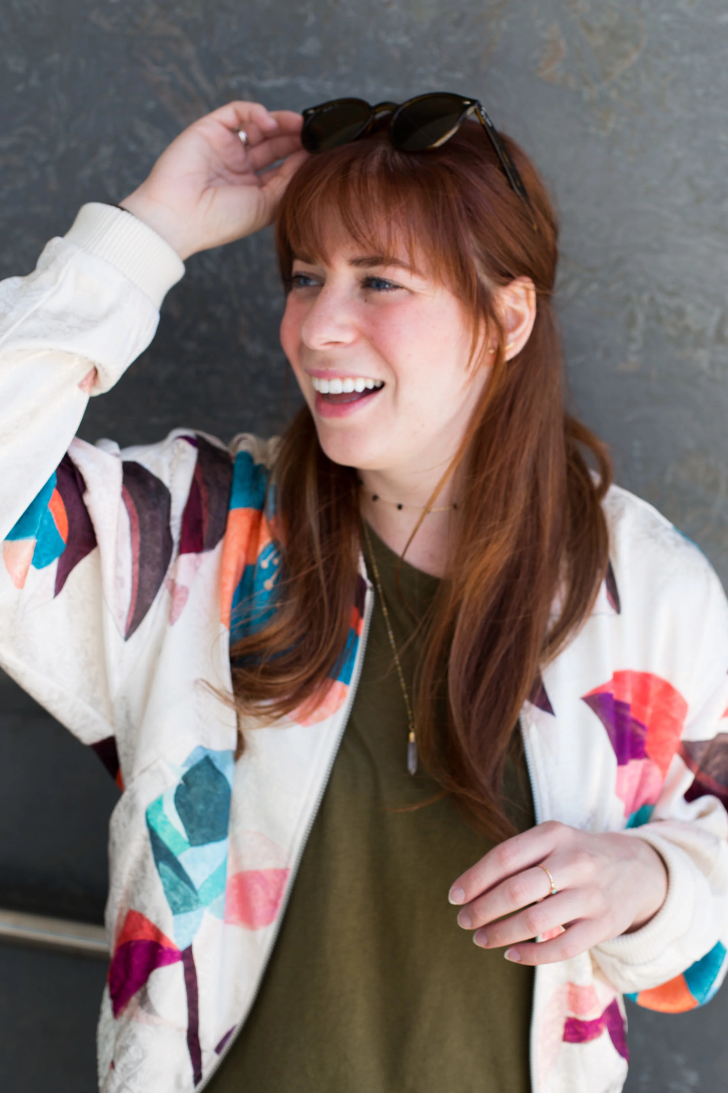 This silk bomber jacket from Anthropologie is one of my all time favorites. 
