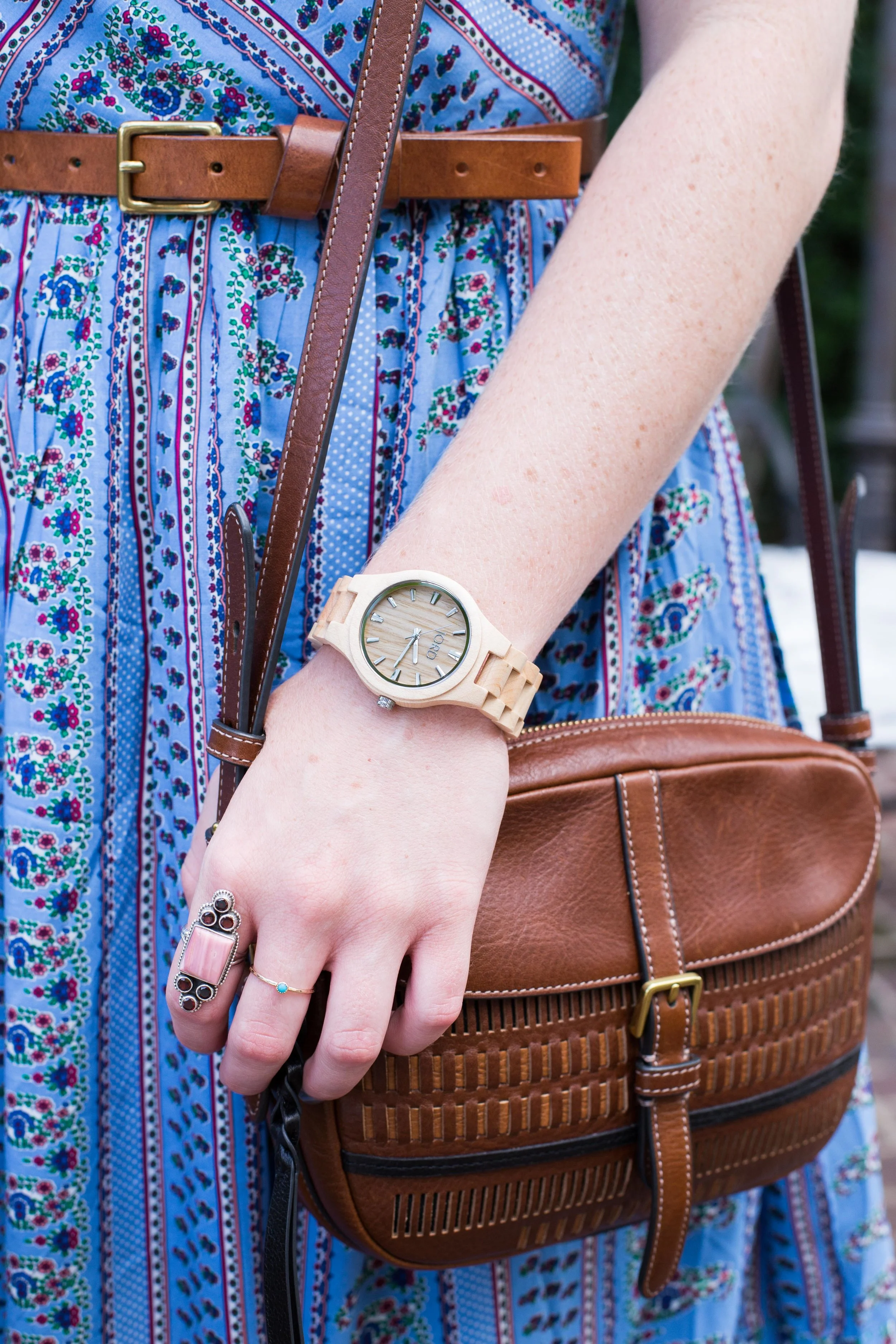 This unique, wooden Jord Watch is the perfect addition to an outfit. 