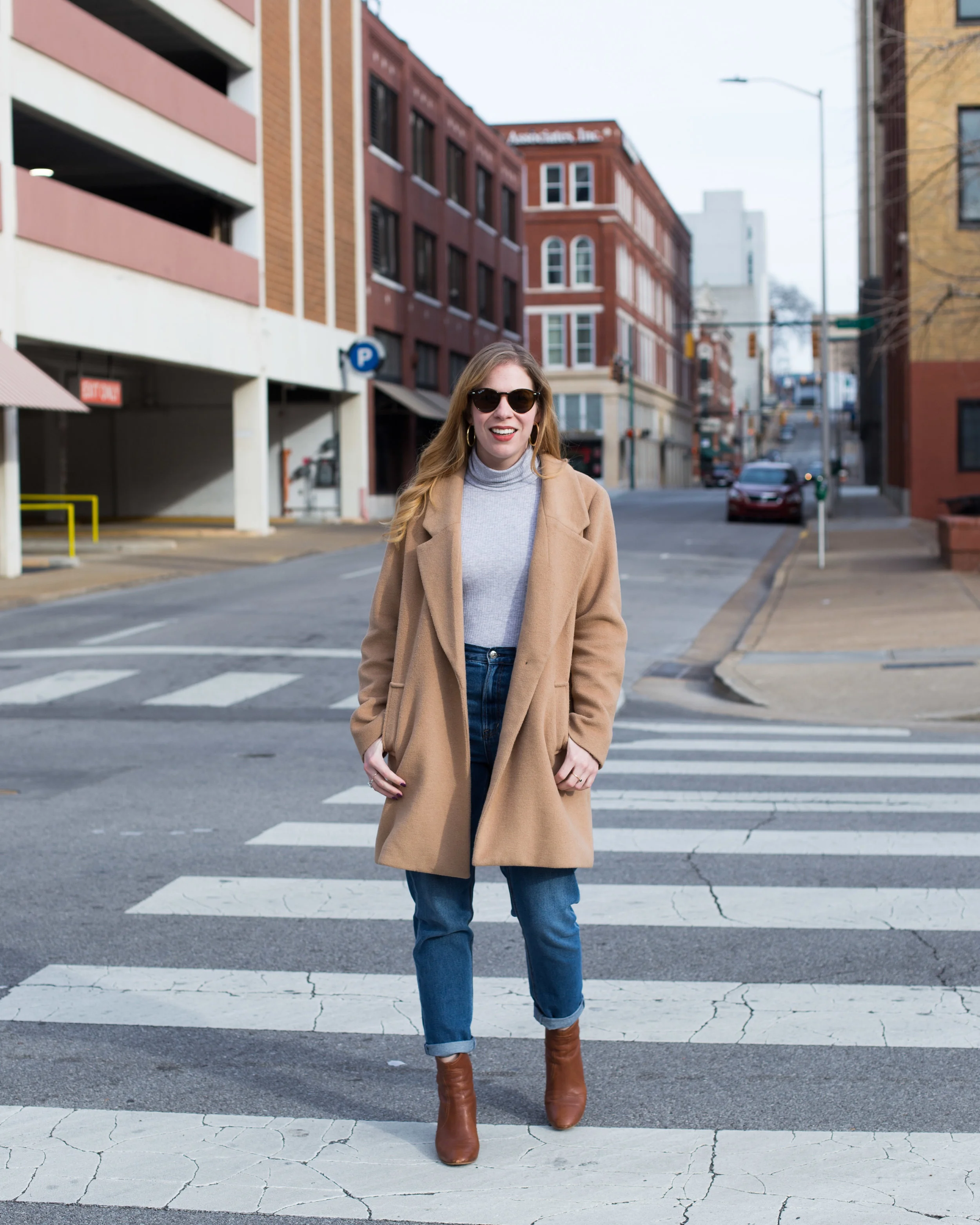 Turtle Neck Bodysuit and Mom Jeans