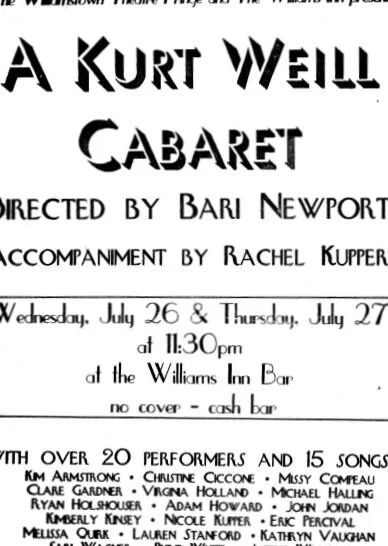 Williamstown Theatre Festival - 1994 or 1995