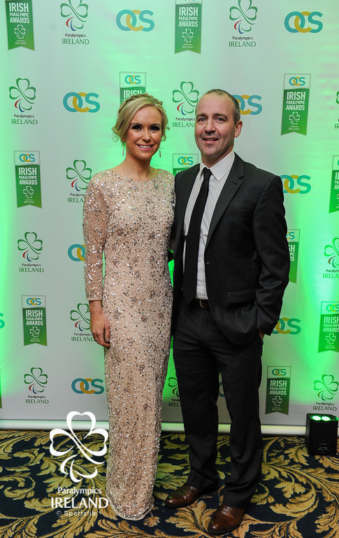   Laura Campion and Nicky Hamill in attendance at the OCS Irish Paralympic Awards   