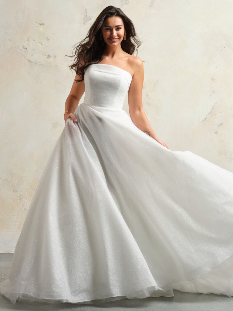 white christmas dresses Rebecca Ingram Laurel – The Sample Shoppe main image 0