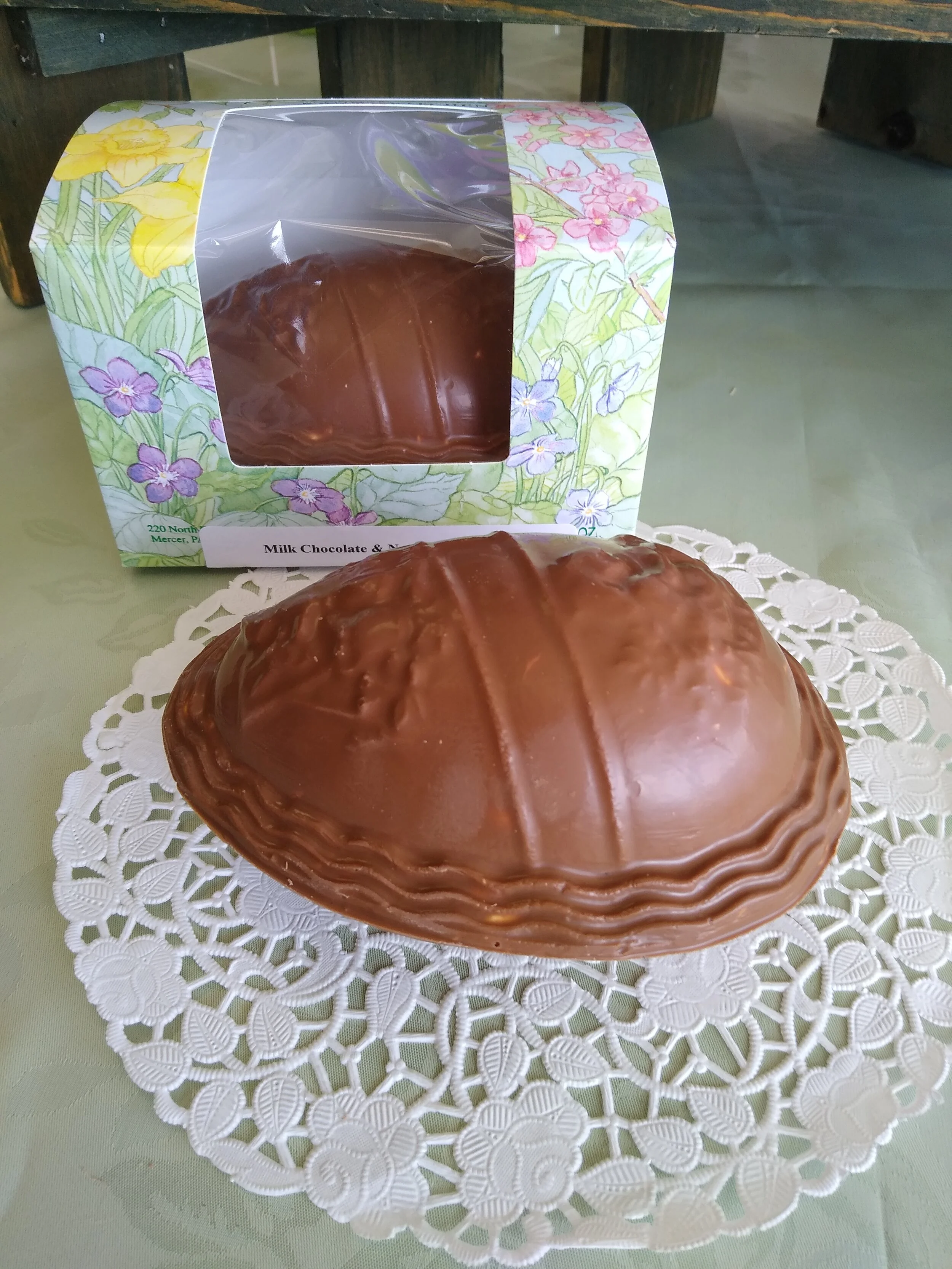Solid Chocolate Nut Egg