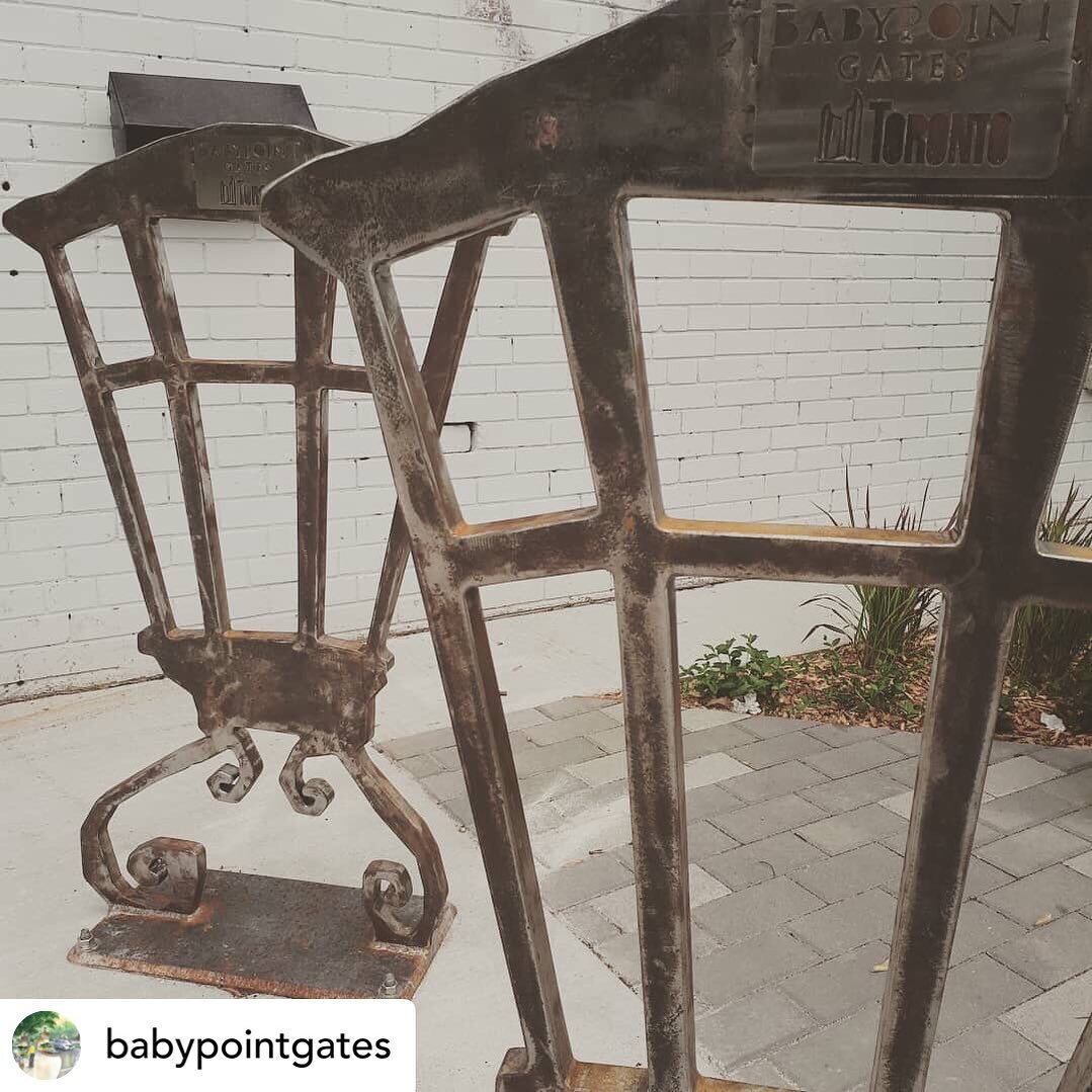 FFLA designed some fresh bike racks directly inspired by the @babypointgates logo. So many places to lock a bike to! #neighborhoodidentity #functionfollowsform #toronto #streetscape Posted @withrepost &bull; @babypointgates How do you like our funkif
