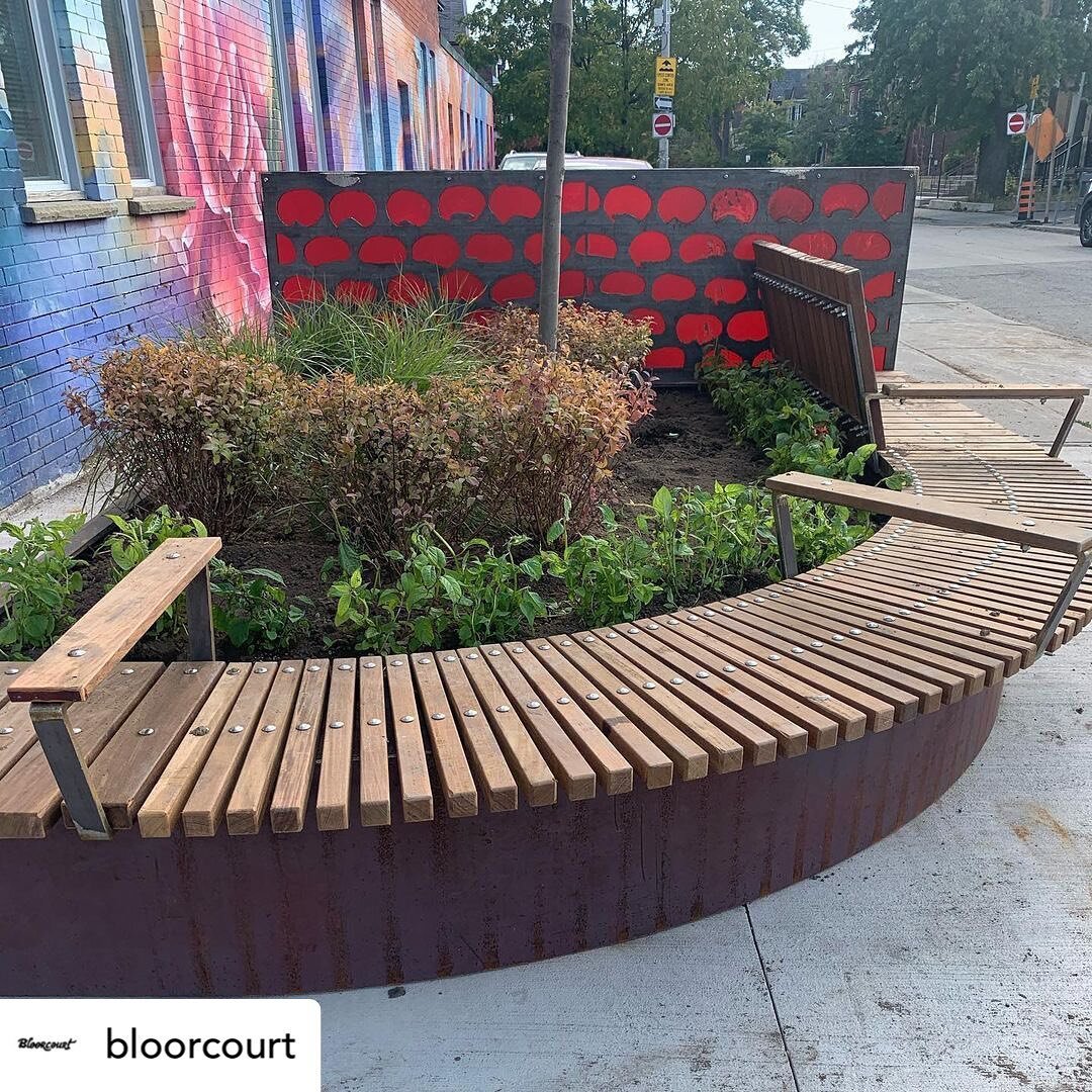 Posted @withregram &bull; @bloorcourt Here is a sneak peak of one of the new #Bloorcourt parkettes being installed. This one is located at Concord Avenue.

We are honoured that A.F. Moritz,  Toronto Poet Laureate,  has contributed a poem:

&quot;Pass