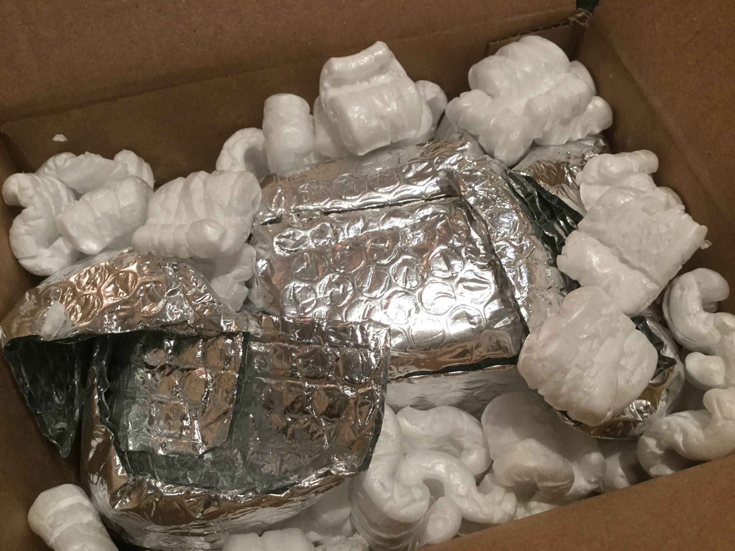 NASA-like high tech packaging material.
