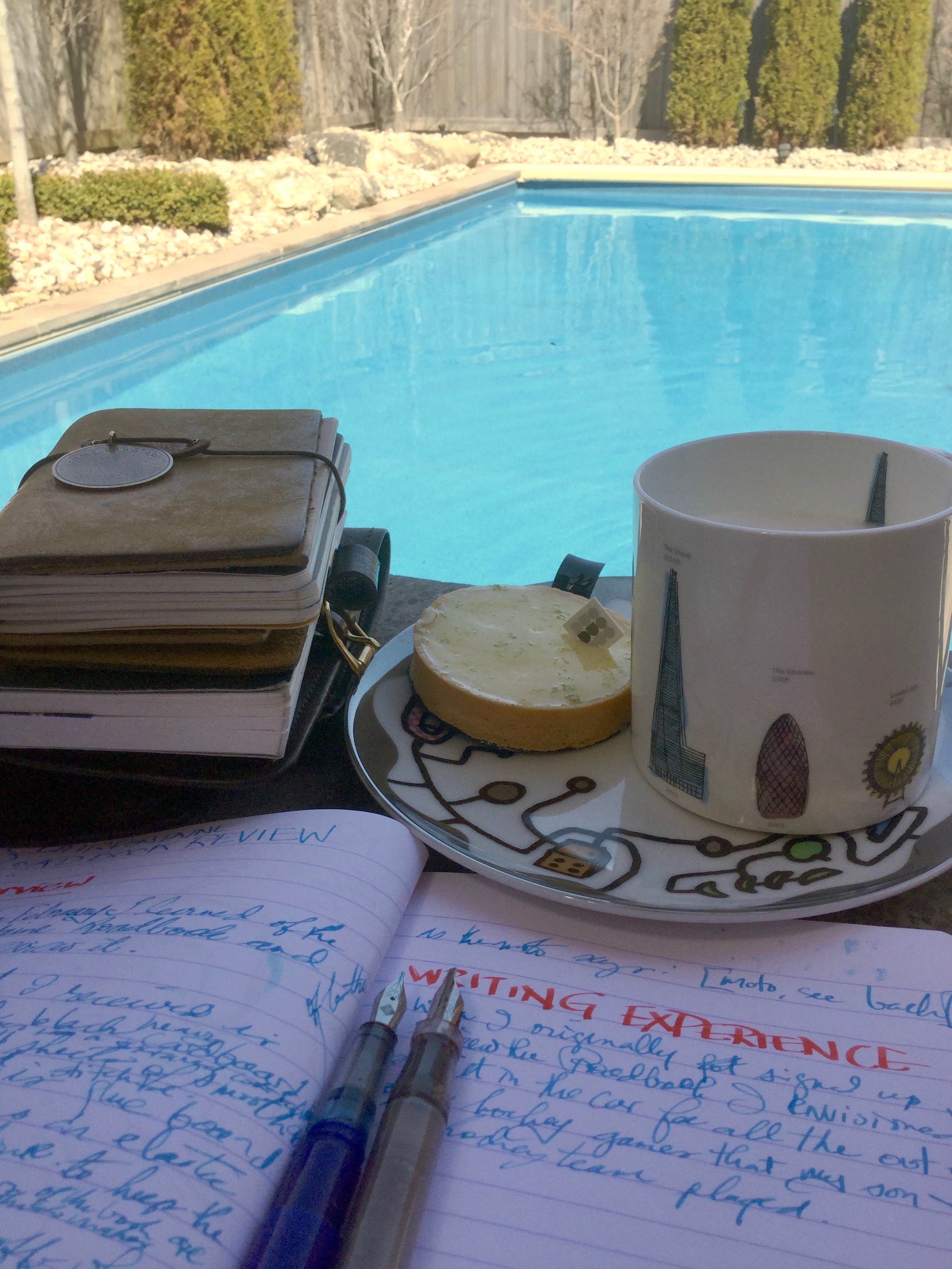 Handwritten review in progress