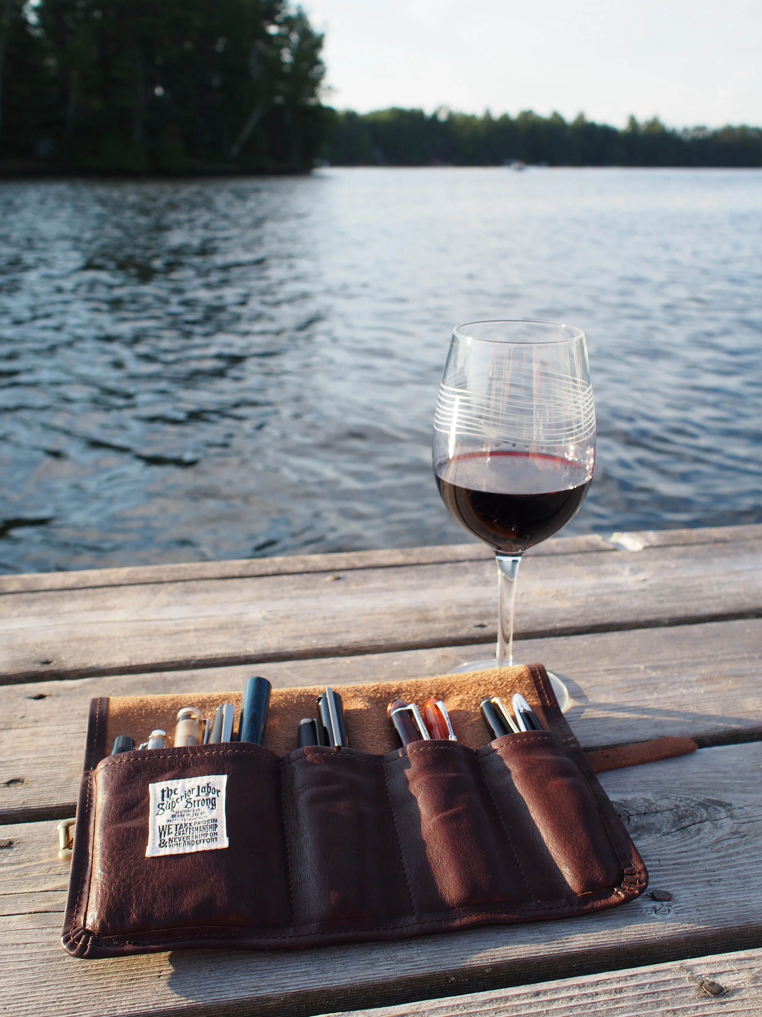 Wordless Wednesday: When Pens Meet Wine