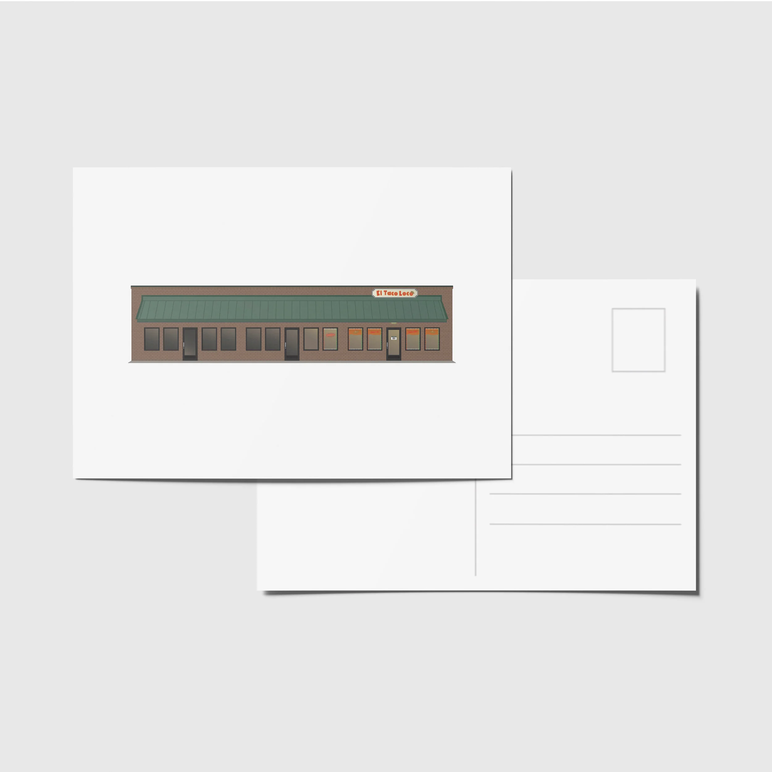 El Taco Loco Postcard