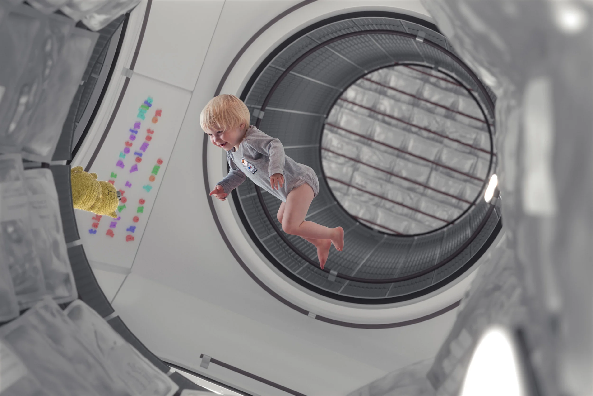 Floating teddy!
