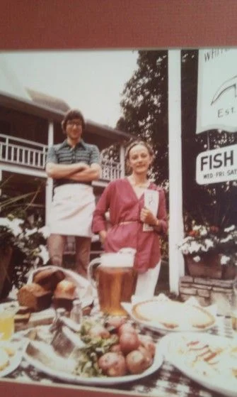 Pictured above - the innkeepers in 1975