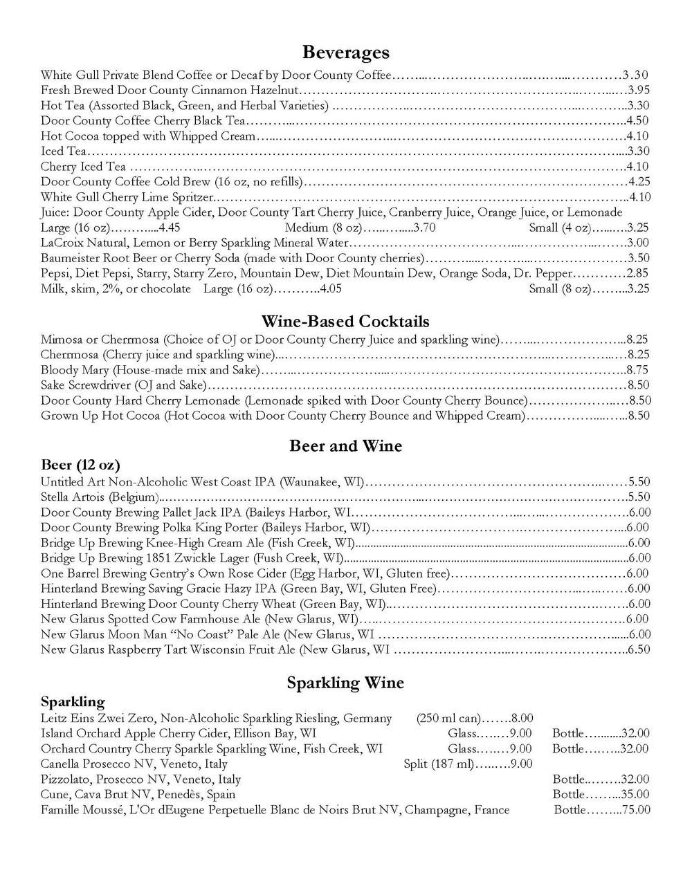 The White Gull Inn | Door County, WI | Cherry Stuffed French Toast and ...