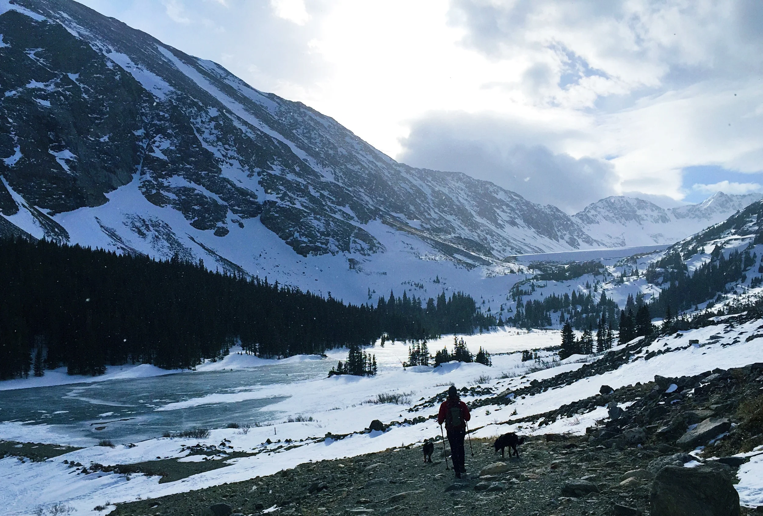 warm up hike near Hoosier Pass. 