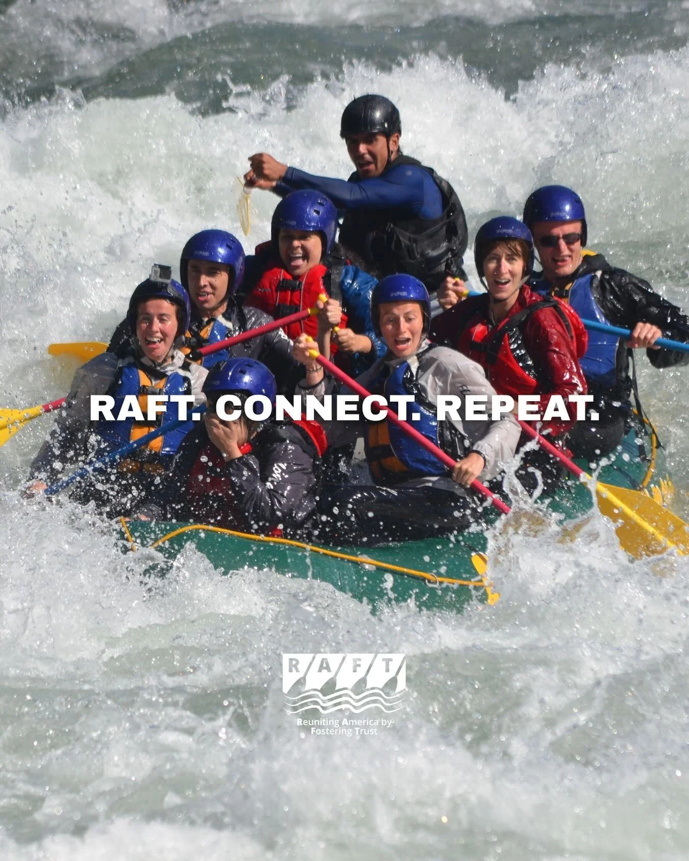 Sunday&rsquo;s trip is about to bring the energy&hellip;rapids, laughter, and moments you won&rsquo;t forget. 🌊💙

We&rsquo;re not just rafting&hellip;we&rsquo;re reuniting America, one paddle at a time.

Apply on our website if you are interested i