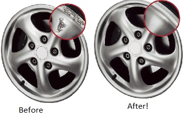 Curb scraped rims - good as new!