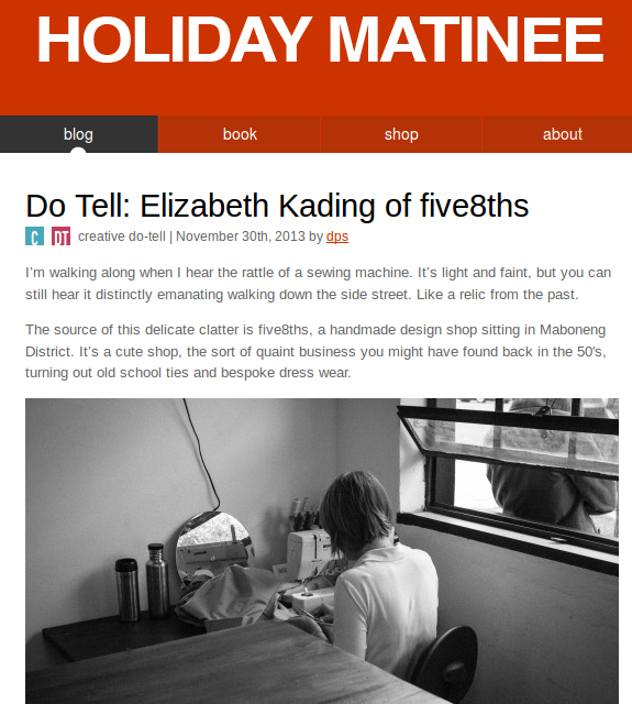 HOLIDAY MATINEE