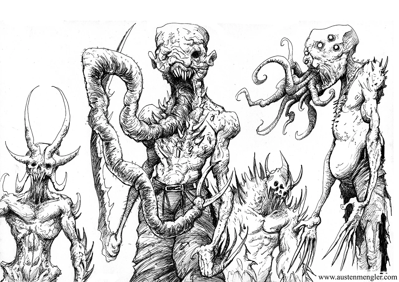 Scary Drawings Of Demons