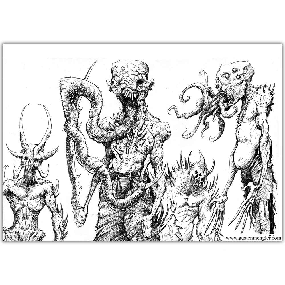 DEMONS - 2016 - Original A4 Inks