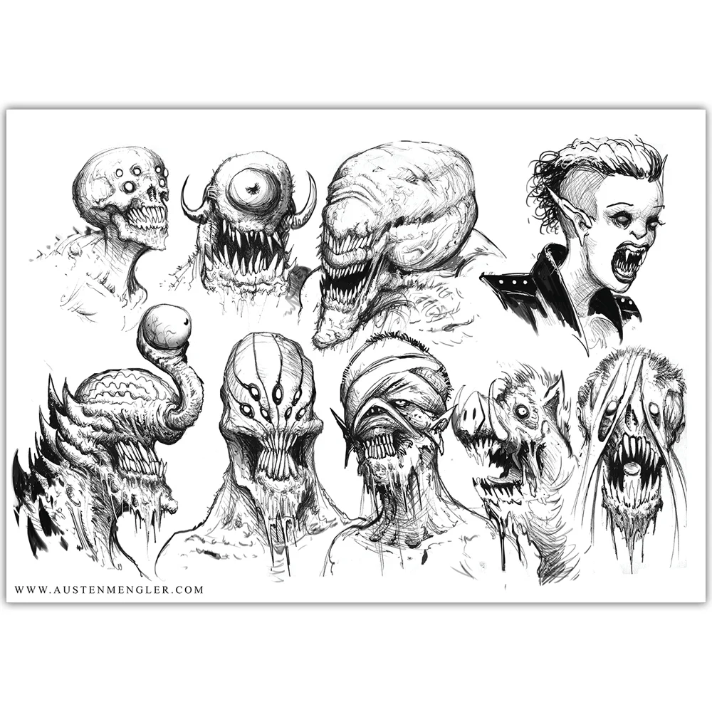 MONSTERS 04 - 2015 - Original A4 Inks