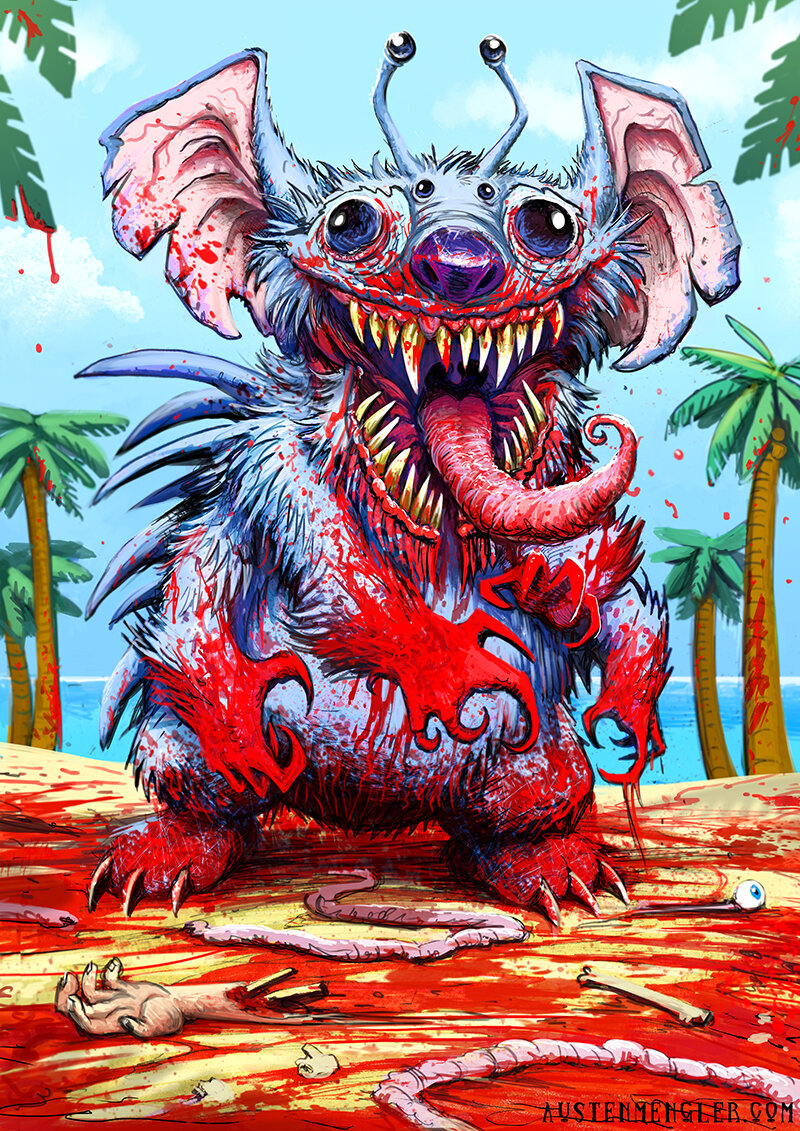 austen_mengler_horror_art_scary_monsters_perth_artist_stitch_print_disney_parody_art.jpg