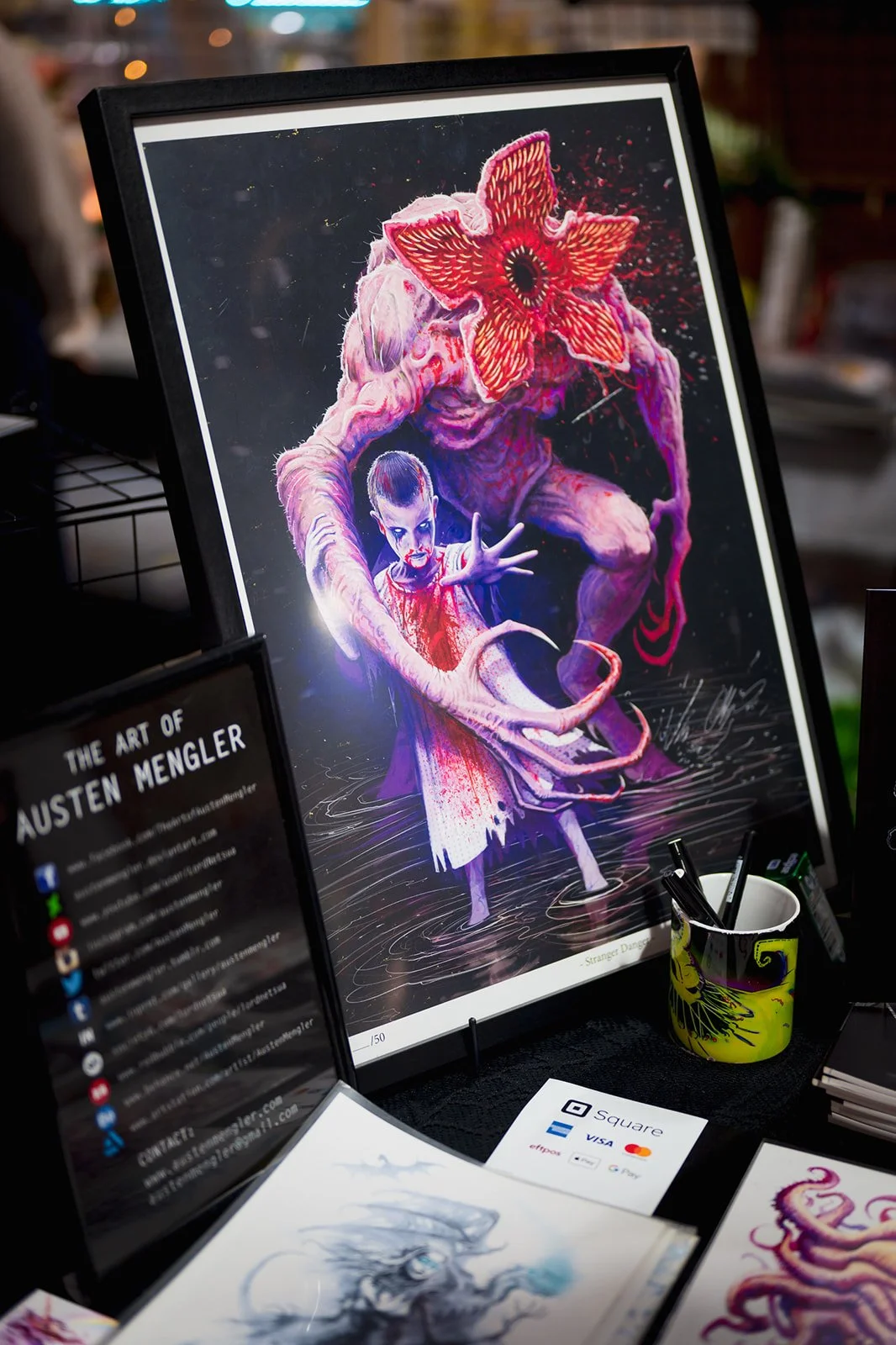 ポスター Artgerm Morrigan A3 print signed Dark Stalkers